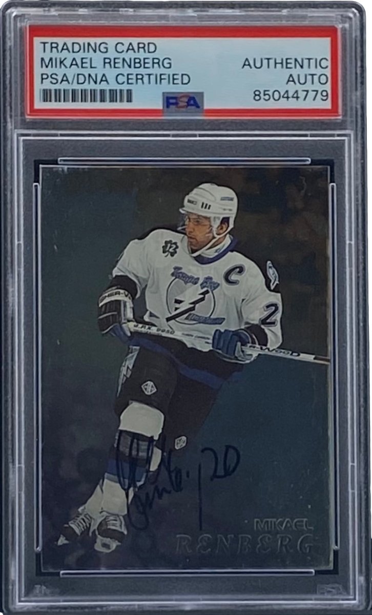 Mikael Renberg Autographed 1998 In The Game #131 Tampa Bay Lightning Hockey Card - PSA/DNA Certified - Perfect for NHL Memorabilia Collections and Hockey Fan Gifts