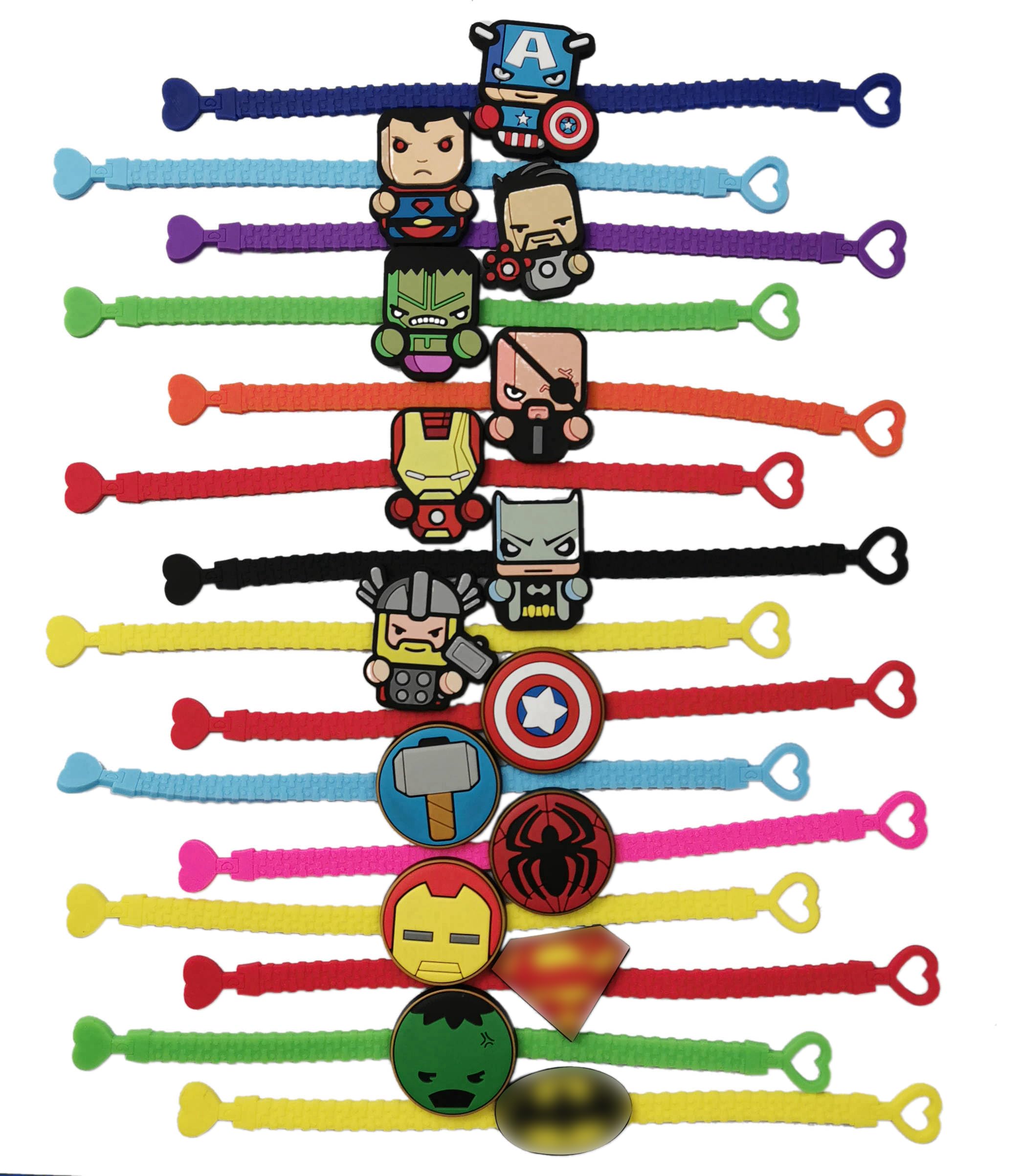15 Pack Rubber Wristbands - Colorful Party Bracelets for Birthdays, Events & Rewards - Bulk Pack of 15 Stretchable Bands for Kids, Teens & Adults - Perfect for Party Favors, Giveaways & Team Spirit