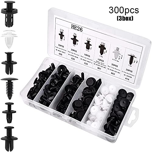 VALINK Universal Bumper Retainer Clips - 50pcs Car Fastener Clips Kit for Bumper, Door Panel, Dashboard & Furniture Assembly | Durable Expansion Screws for Auto Repair & DIY Home Projects