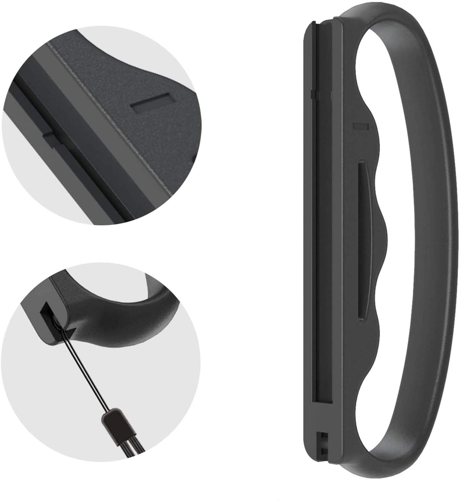 FANPL Upgraded Fitness Boxing Hand Grips for Nintendo Switch & OLED Model JoyCon - 2 Pack (Black) - Ergonomic Controller Accessories for Adults & Kids - Perfect for Ring Fit Adventure, Just Dance & VR Gaming