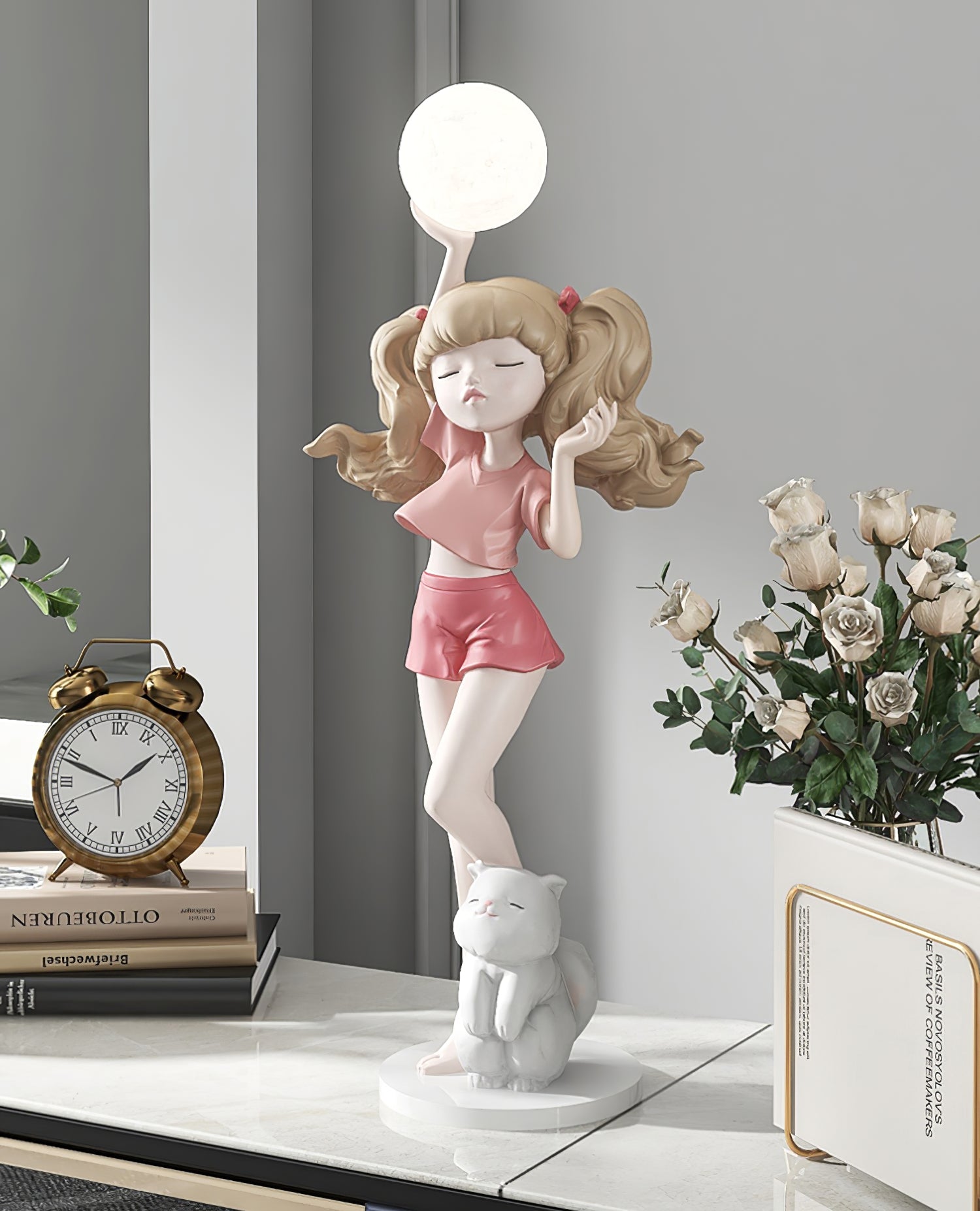 Elegant Ballet Girl Floor Lamp - Adjustable LED Dancer Light for Bedroom, Living Room & Nursery - Perfect for Kids Room Decor & Dance Studio Lighting