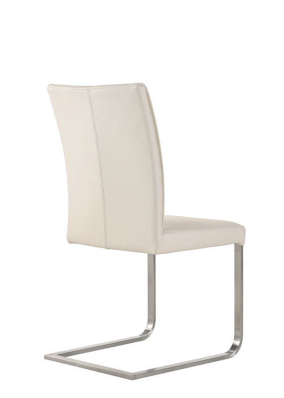 Premium Genuine Leather Dining Chairs (Set of 2) - Modern PU Leather Upholstered Side Chairs for Kitchen, Dining Room, Office - Comfortable & Stylish Seating Solution