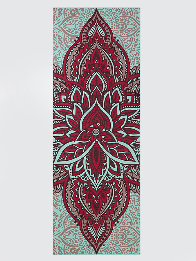 Gaiam Reversible Zara Rogue Yoga Mat 6mm - Non-Slip Exercise Mat for Hot Yoga, Pilates & Home Workouts - Extra Thick Cushioning for Comfort & Support