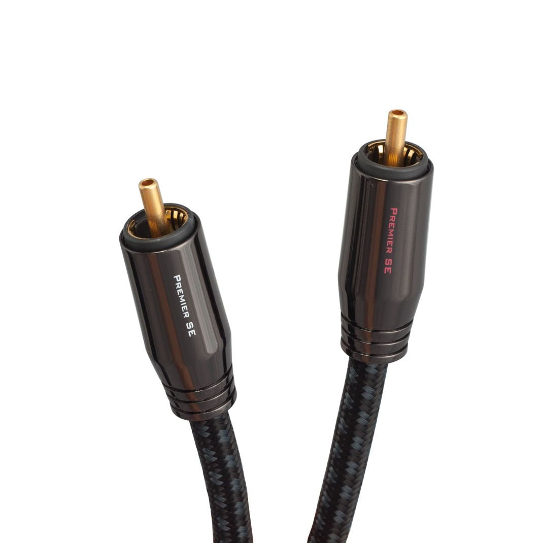 Premium Pangea Audio Premier SE RCA to RCA Interconnect Cable - 1.5 Meter Pair (2 Cables) for Home Theater, Hi-Fi Systems & Audiophile Equipment
