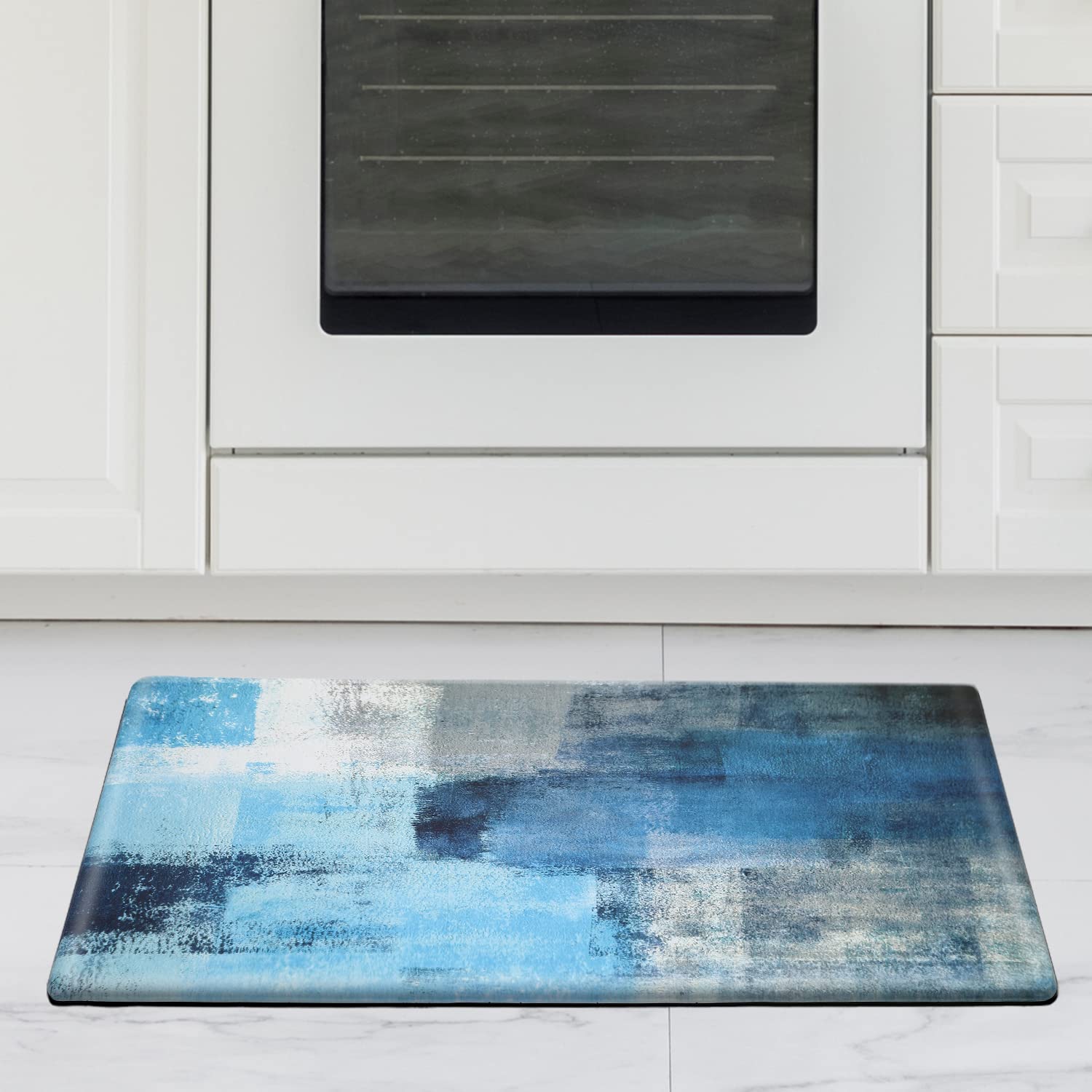 MAYHMYO Turquoise Kitchen Rug - 17