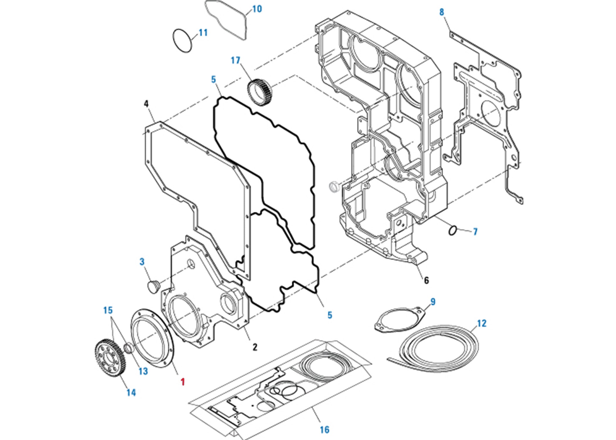 Cummins ISX Front Engine Seal 3685173 - Single Overhead Camshaft Replacement Part for Heavy Duty Trucks & Diesel Engines | Perfect for Engine Repair & Maintenance