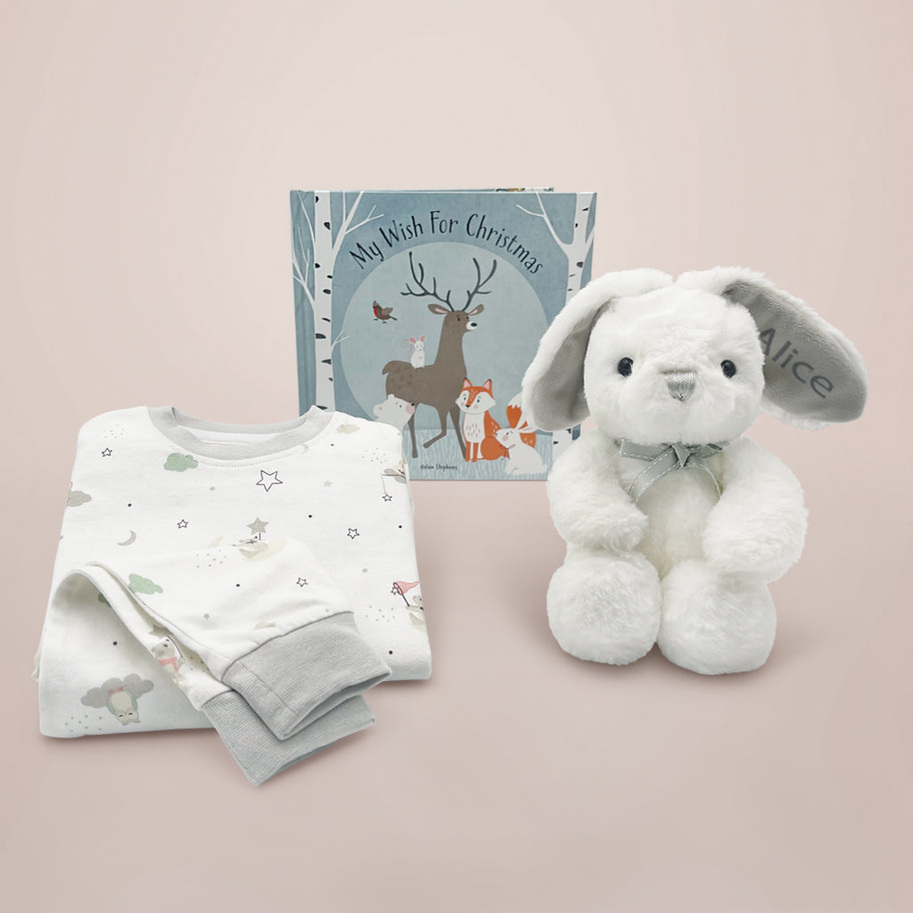 Christmas Bedtime Gift Set for Kids - Cozy Holiday Pajamas, Slippers & Storybook - Perfect for Family Christmas Eve & Festive Bedtime Routines