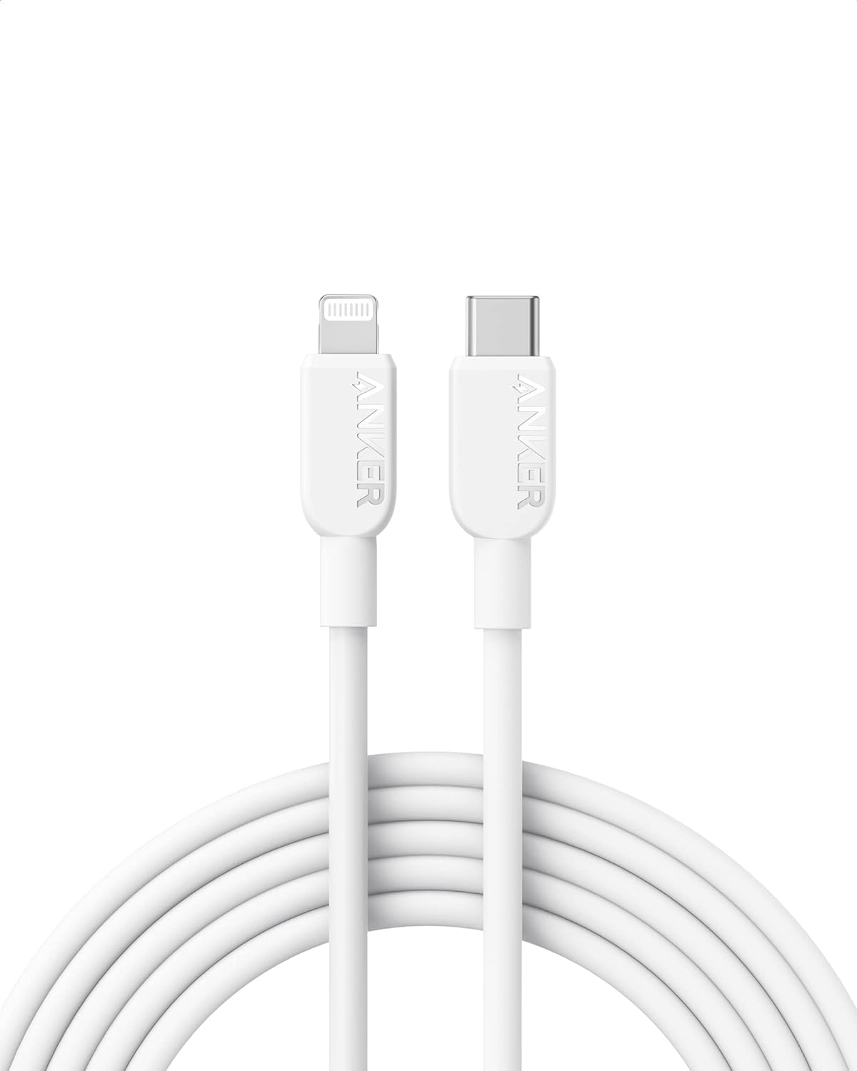 Anker USB C to Lightning Cable 10ft - MFi Certified Fast Charging Cable for iPhone 14/13/12/11/X/XS/XR - White (Charger Not Included) | Perfect for Home, Office & Travel Charging
