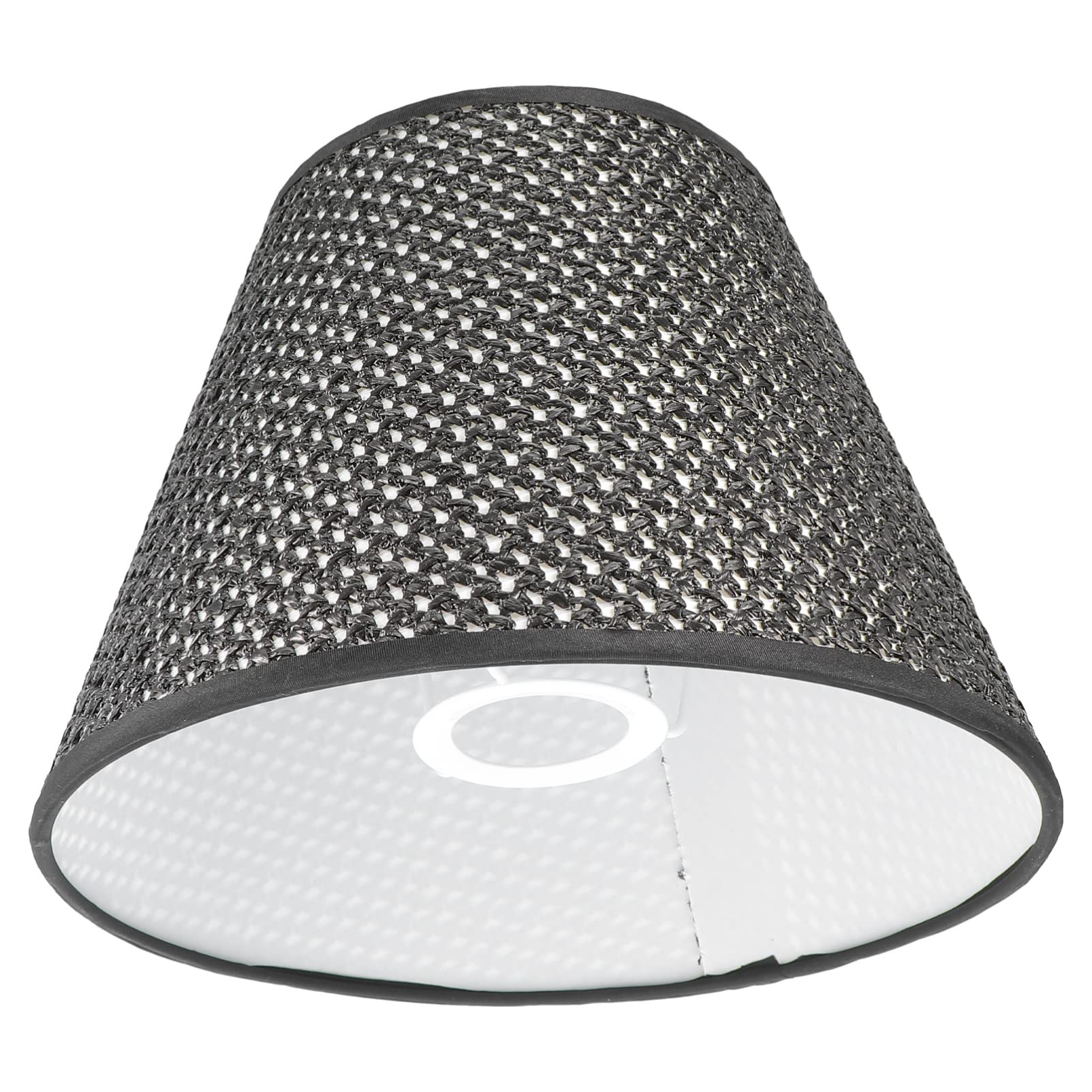 Balacoo Black Spider Lamp Shade - Imitation Rattan Woven Chandelier & Floor Lamp Cover - Elegant Desk Lamp Shade for Home, Office, Bedroom - Perfect for Boho Decor, Living Room Lighting & Cozy Reading Nook