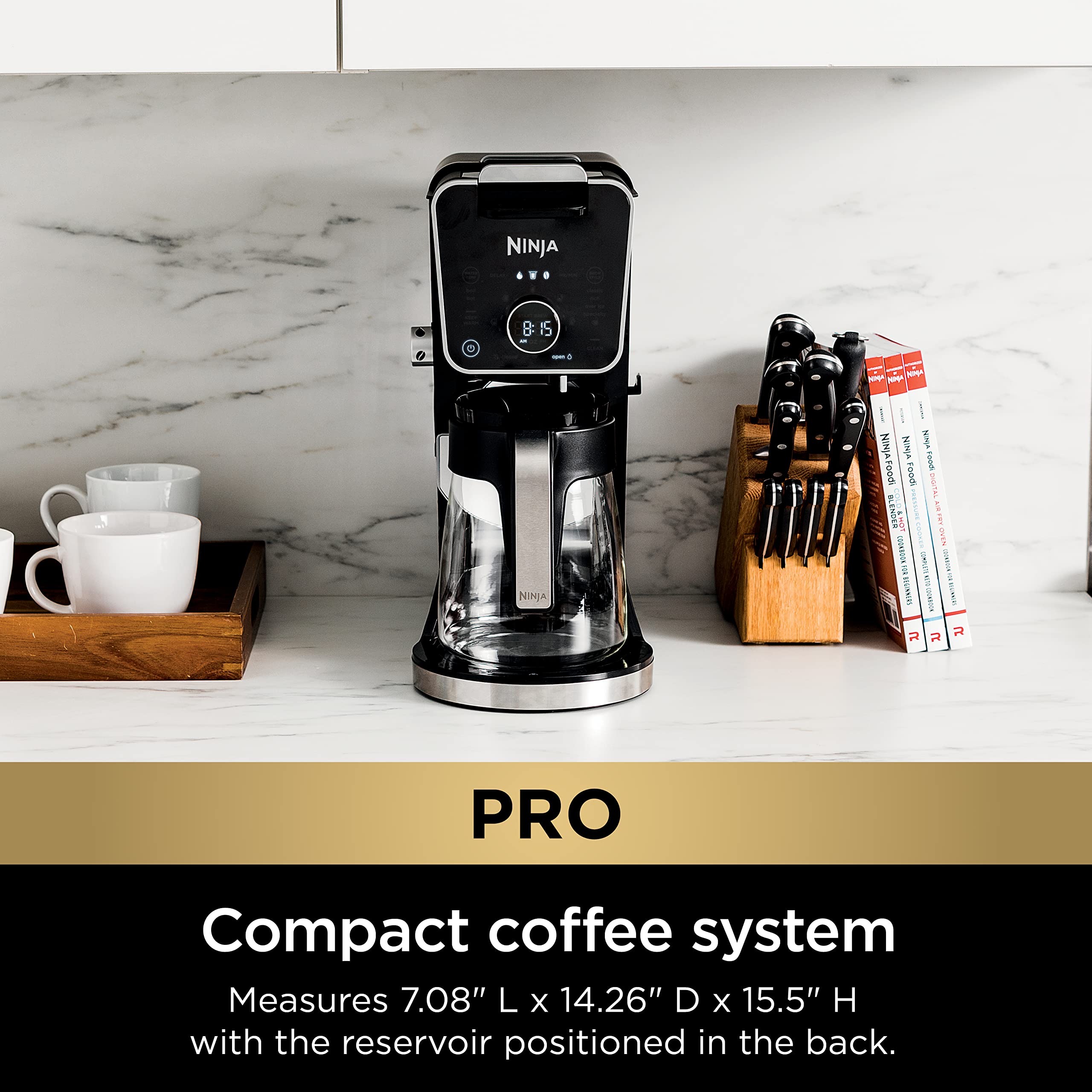 Ninja DualBrew Pro Specialty Coffee Maker - 12-Cup Hot & Iced Coffee Machine with K-Cup Compatibility, Permanent Filter & Single-Serve Convenience | Perfect for Home, Office & Entertaining (Model CFP307)
