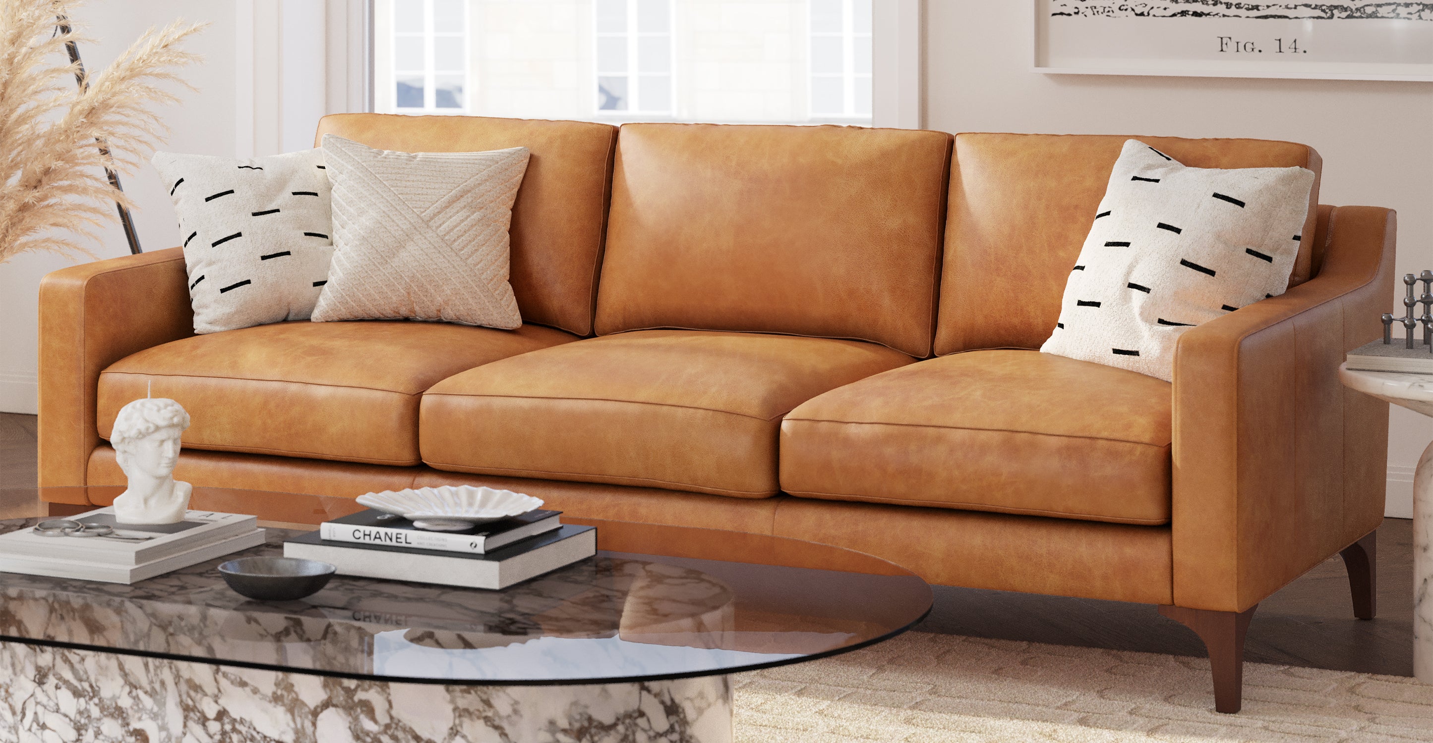 Luxury Sorrento Genuine Leather Sofa - Modern Comfort for Living Room, Office & Lounge - Perfect for Home Decor & Relaxation