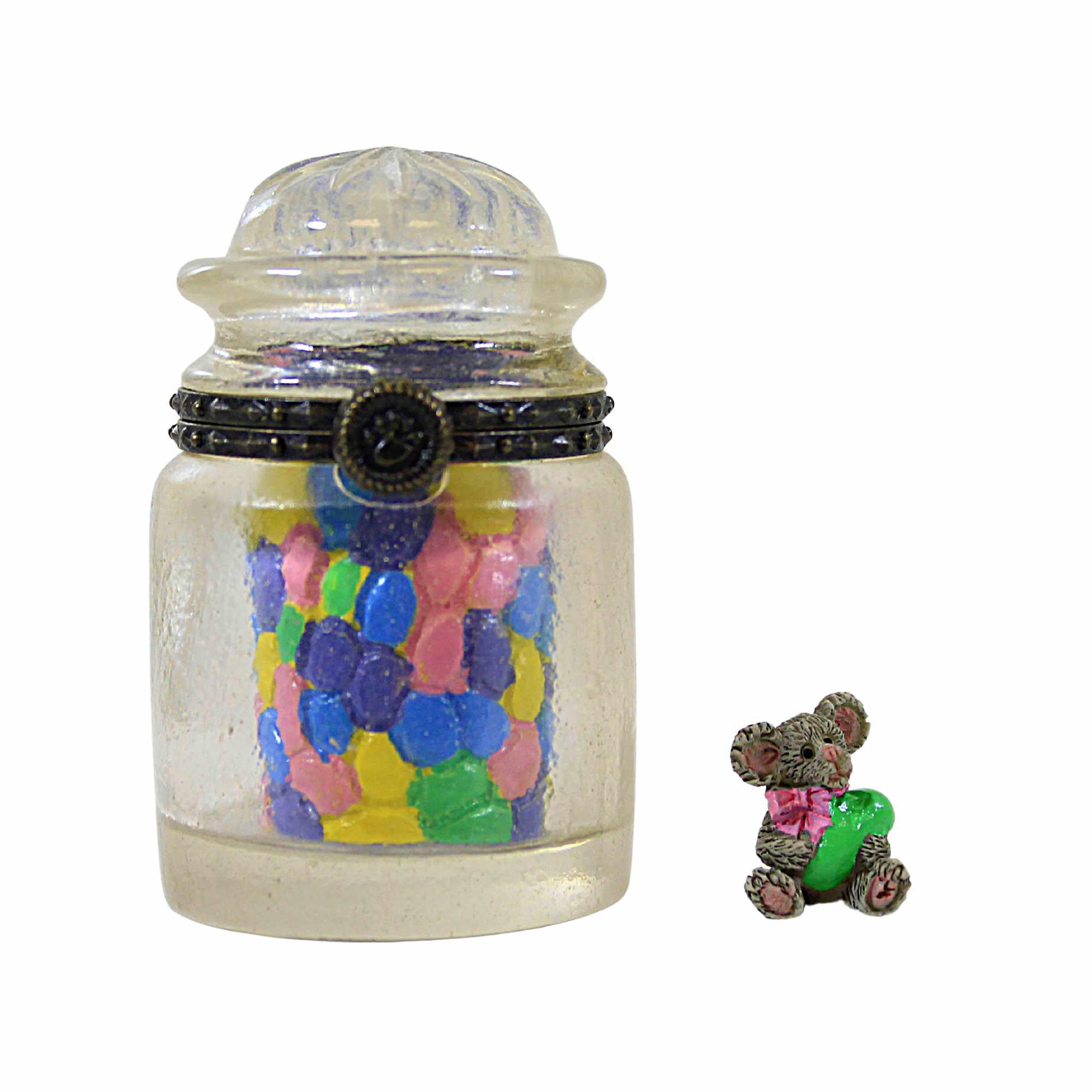 Enesco Candy Jar Treasure Box - Decorative Storage Container for Candy, Jewelry & Collectibles | Perfect for Home Decor, Gift Giving & Party Favors