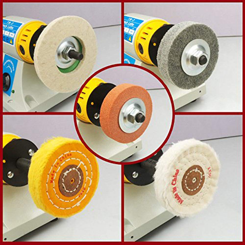 200W 110V Jewelry Rock Polishing Machine - Bench Lathe Polisher & Jade Grinder with Grinding Accessories Kit for Gemstone, Metal & DIY Crafts | Perfect for Jewelry Making, Lapidary & Metalworking Projects