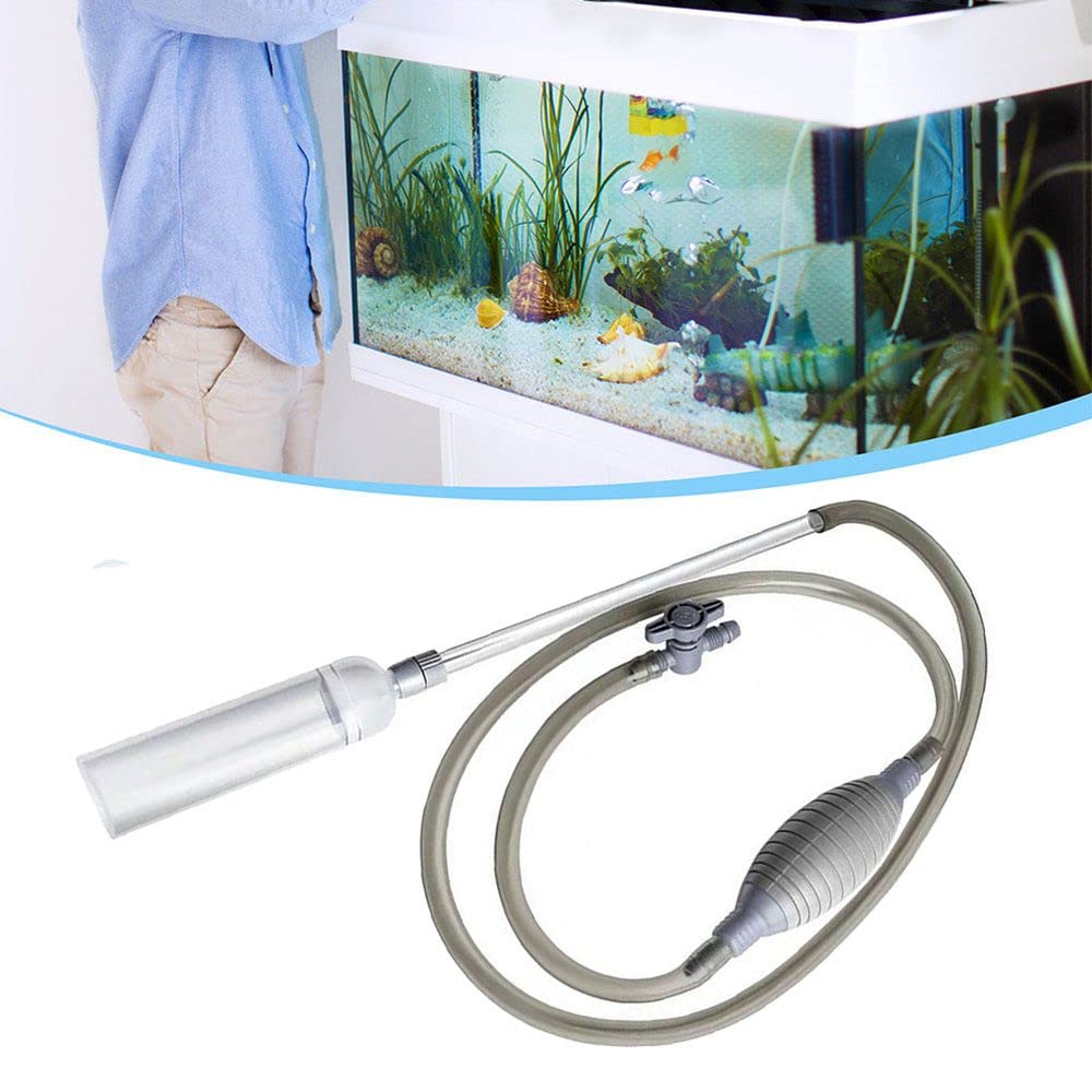 **Handheld Aquarium Water Changer & Gravel Cleaner - Fish Tank Siphon Filter for Easy Water Changes | Perfect for Freshwater & Saltwater Tanks**