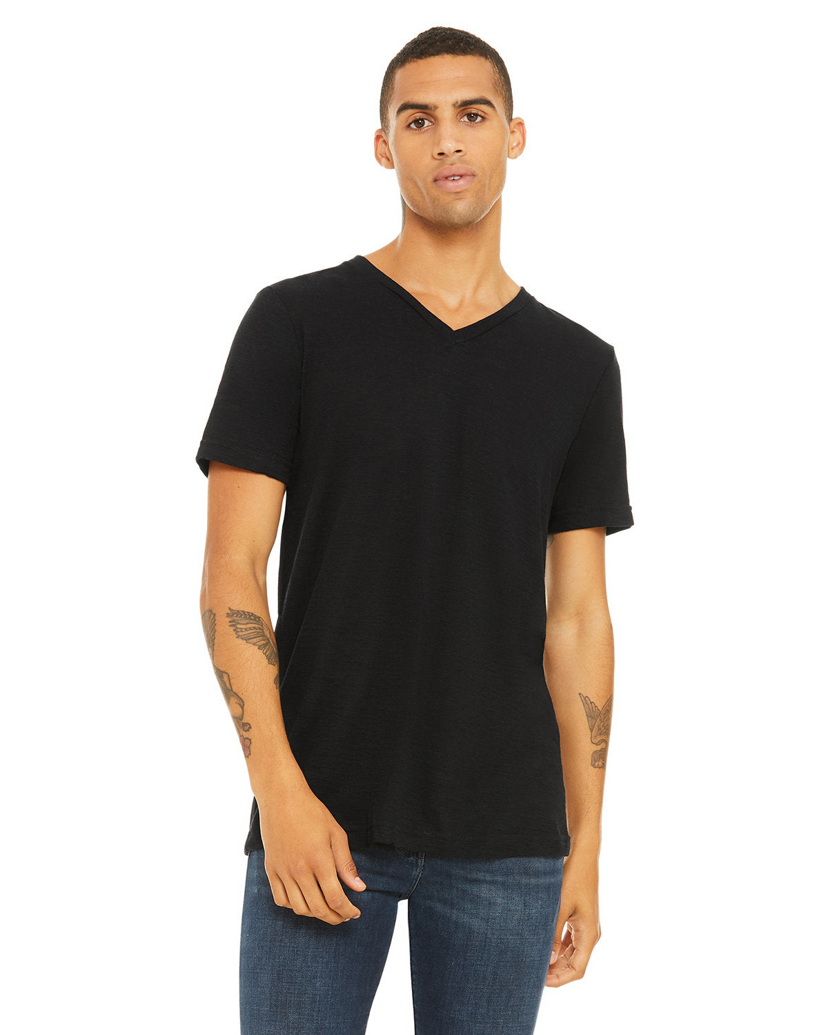 Bella + Canvas 3005 Unisex Jersey Short Sleeve V-Neck T-Shirt - Soft Cotton Tee for Men & Women - Perfect for Casual Wear, Gym, and Everyday Outfits