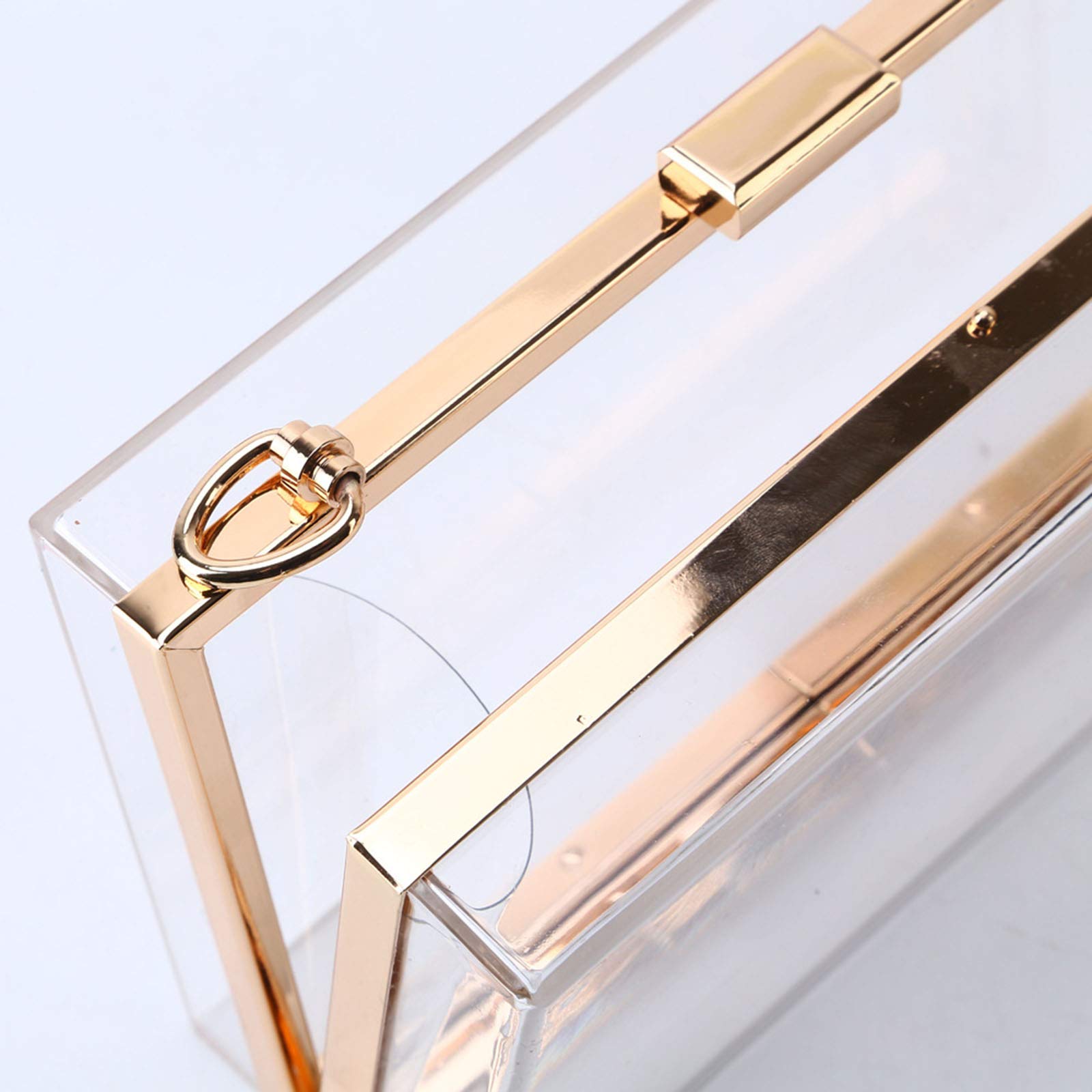 Elegant Women's Acrylic Transparent Evening Clutch Purse - Vintage Banquet Handbag for Parties, Weddings & Formal Events