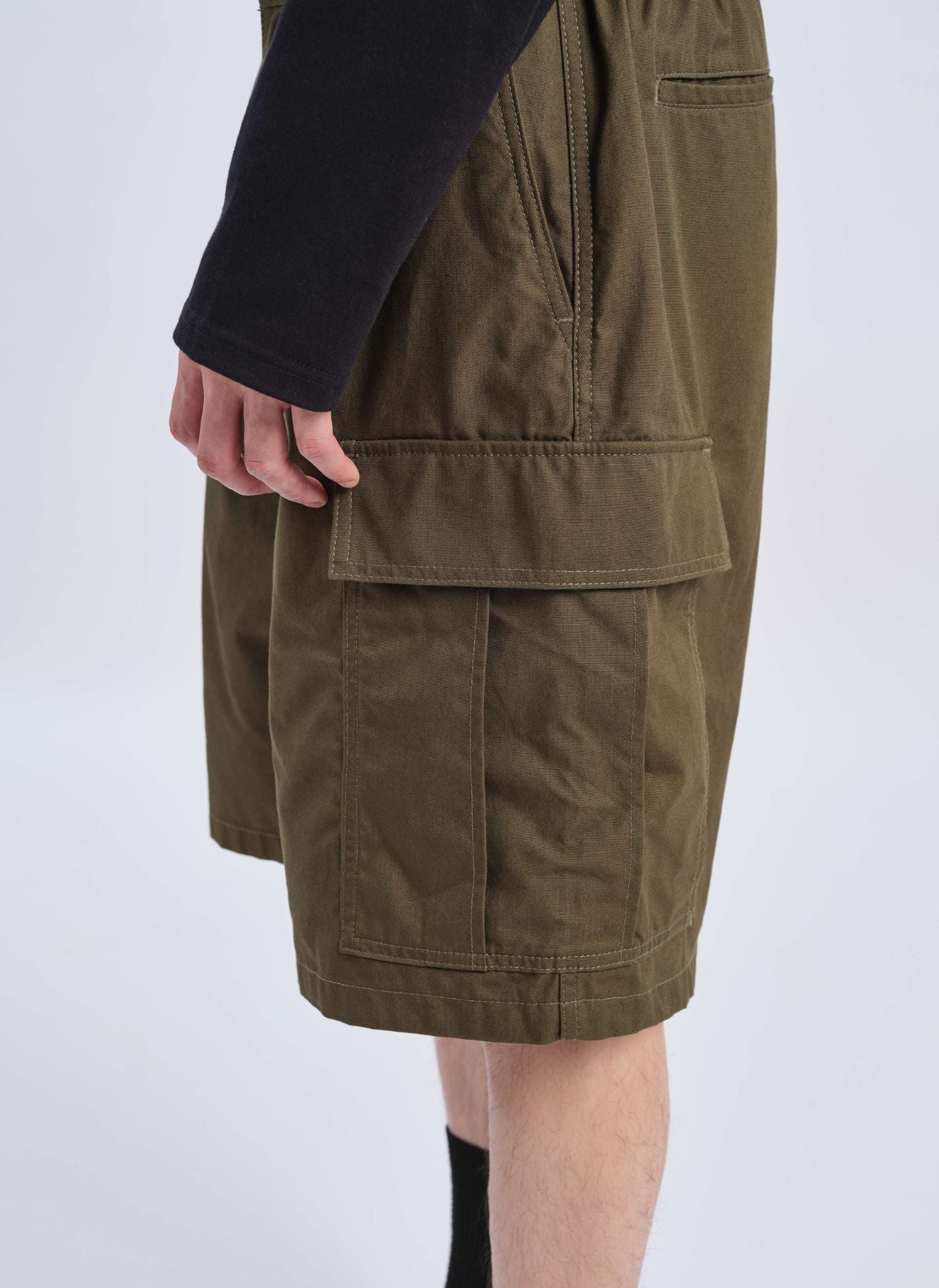 Durable Cordura Canvas Cargo Shorts for Men - Tactical Outdoor Hiking & Travel Pants - Lightweight Quick-Dry Adventure Shorts for Camping, Fishing & Everyday Wear