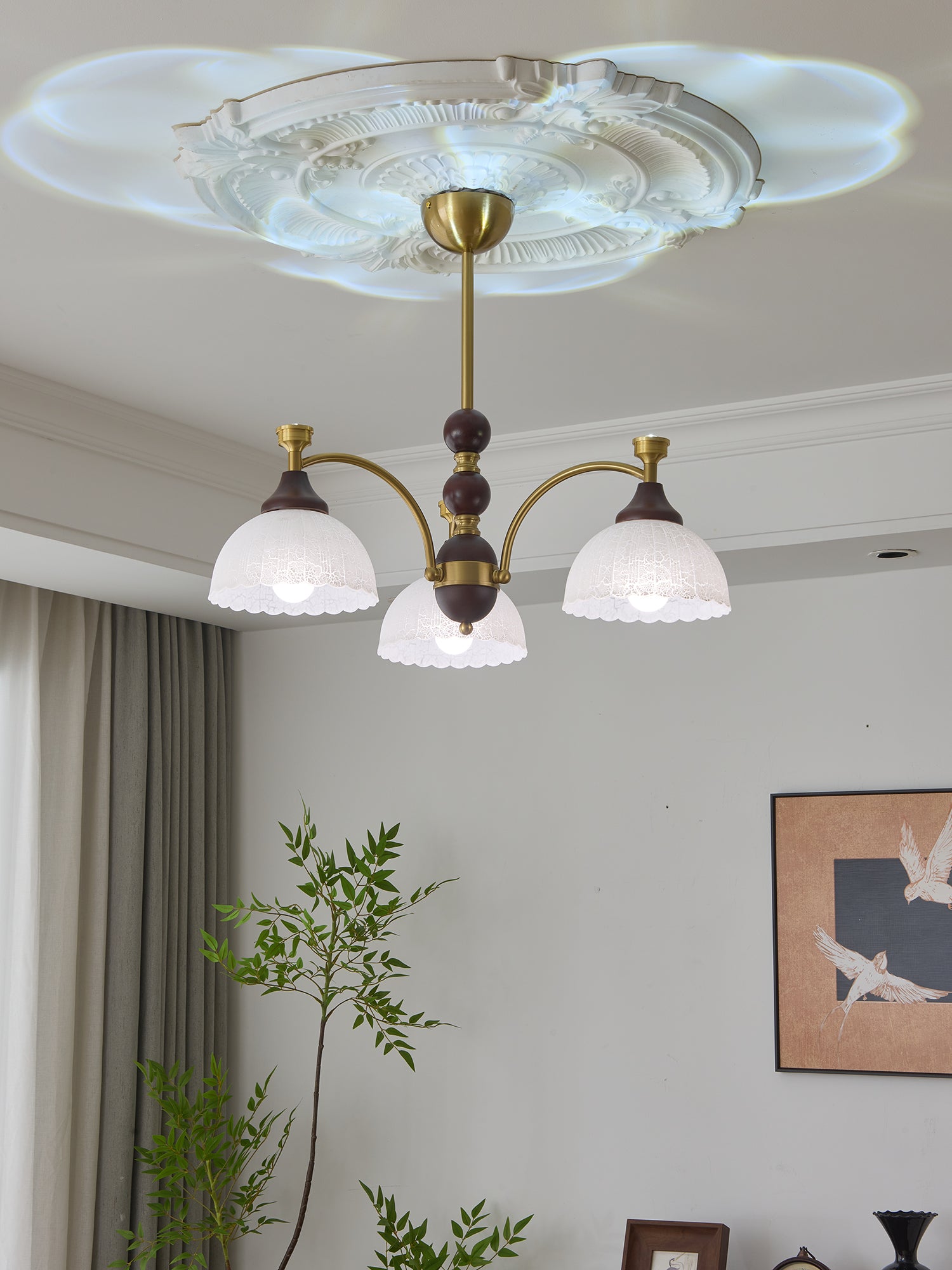 Florentia Crystal Chandelier - Elegant Modern Ceiling Light Fixture for Dining Room, Living Room & Bedroom | Perfect for Home Decor & Wedding Venues
