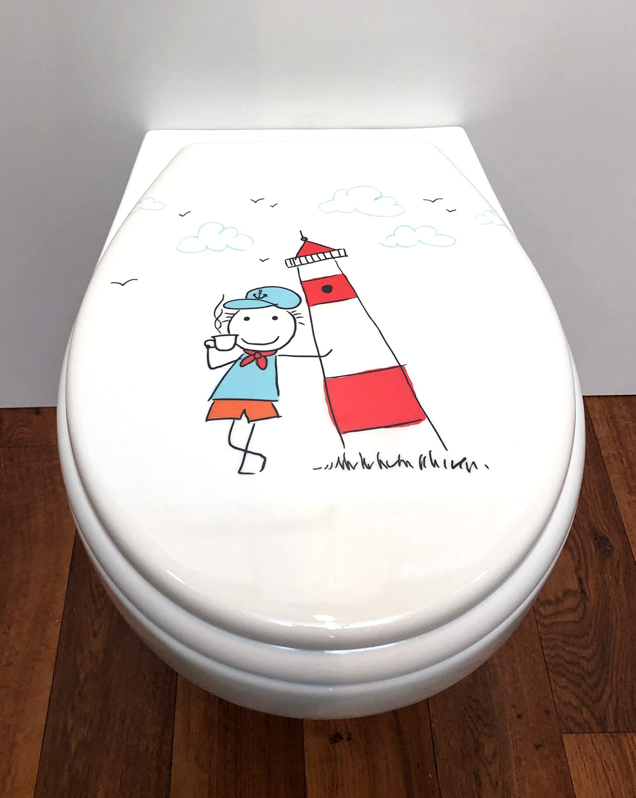 Duroplast Soft-Close Toilet Seat with Removable Hinges for Easy Cleaning - Fits All Standard Toilet Bowls | Bathroom Upgrade for Homes & Commercial Spaces