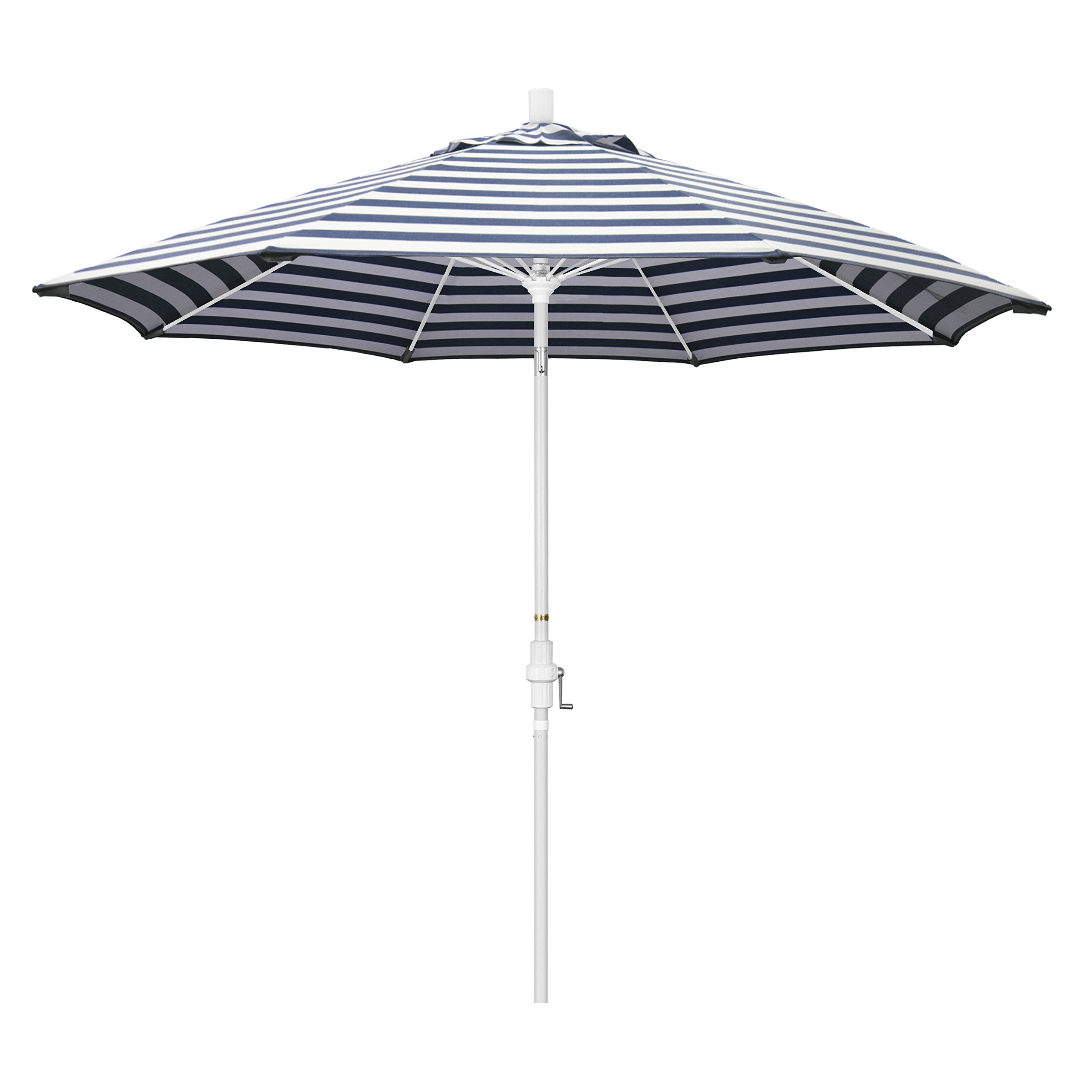 California Umbrella 9' Round Outdoor Patio Umbrella with Aluminum Pole & Fiberglass Ribs - Perfect for Backyard, Poolside, and Garden Shade