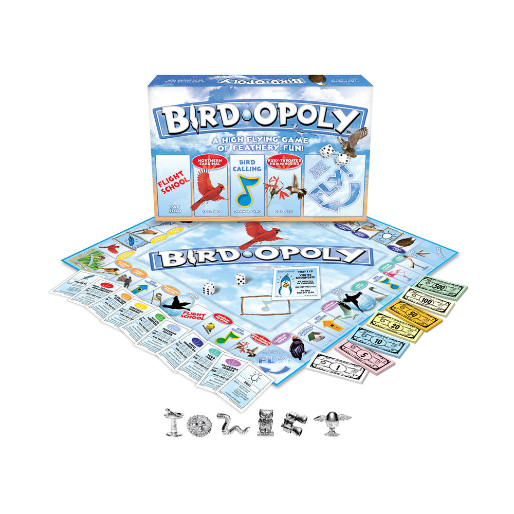 Bird-opoly Board Game by Late For The Sky - Fun Family Game Night for Bird Lovers & Board Game Enthusiasts