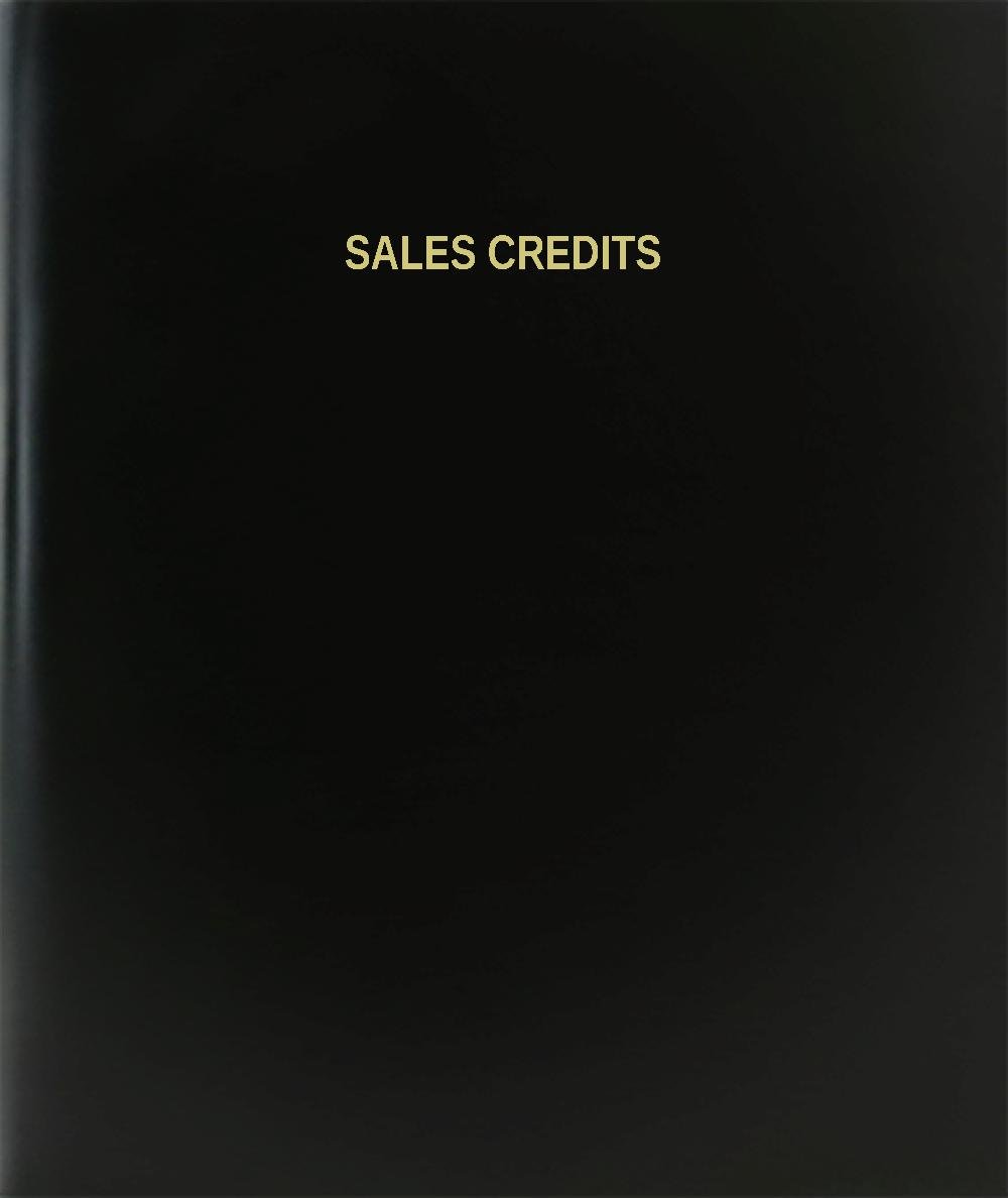 BookFactory Sales Credits Log Book - 120 Pages, 8.5x11 Inches, Black Hardbound Journal for Sales Tracking & Business Records - Perfect for Sales Teams, Accountants & Small Business Owners