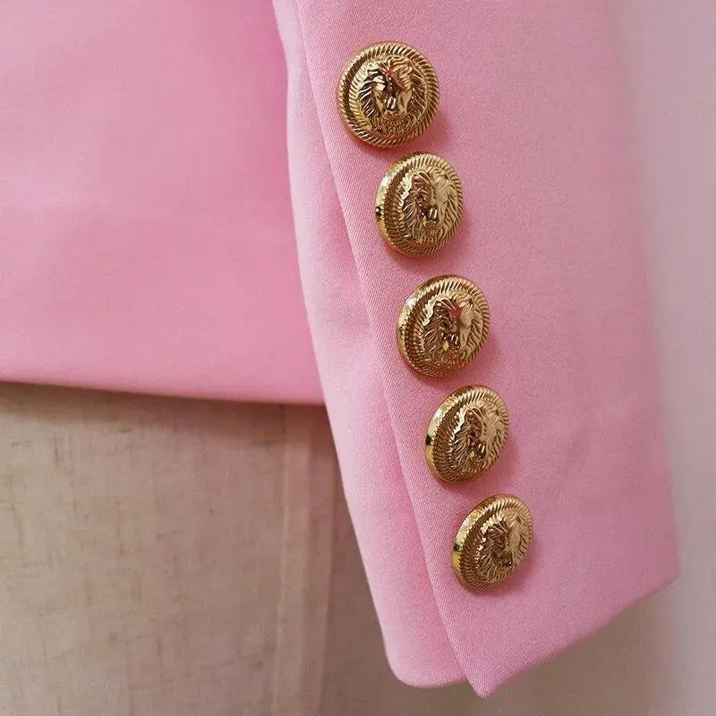 Classic Pink Blazer for Women - Casual Plain Solid Jacket | Office Wear, Spring Outfits & Special Occasions