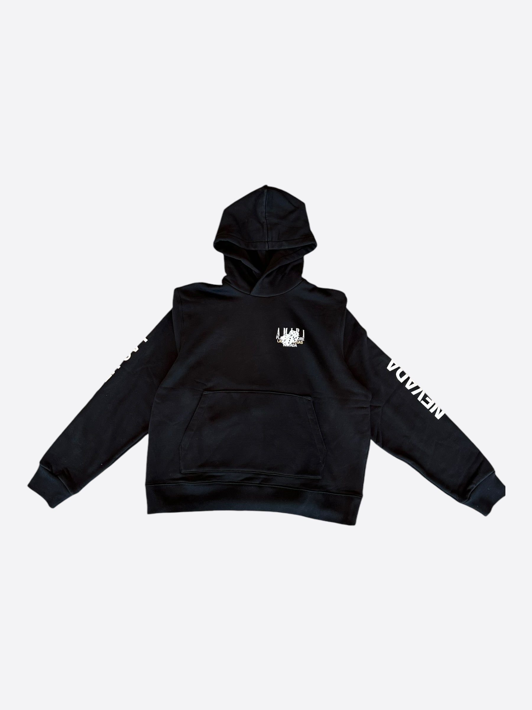 Amiri Black Las Vegas Exclusive Dice Hoodie - Men's Streetwear Pullover for Urban Fashion & Night Out Style