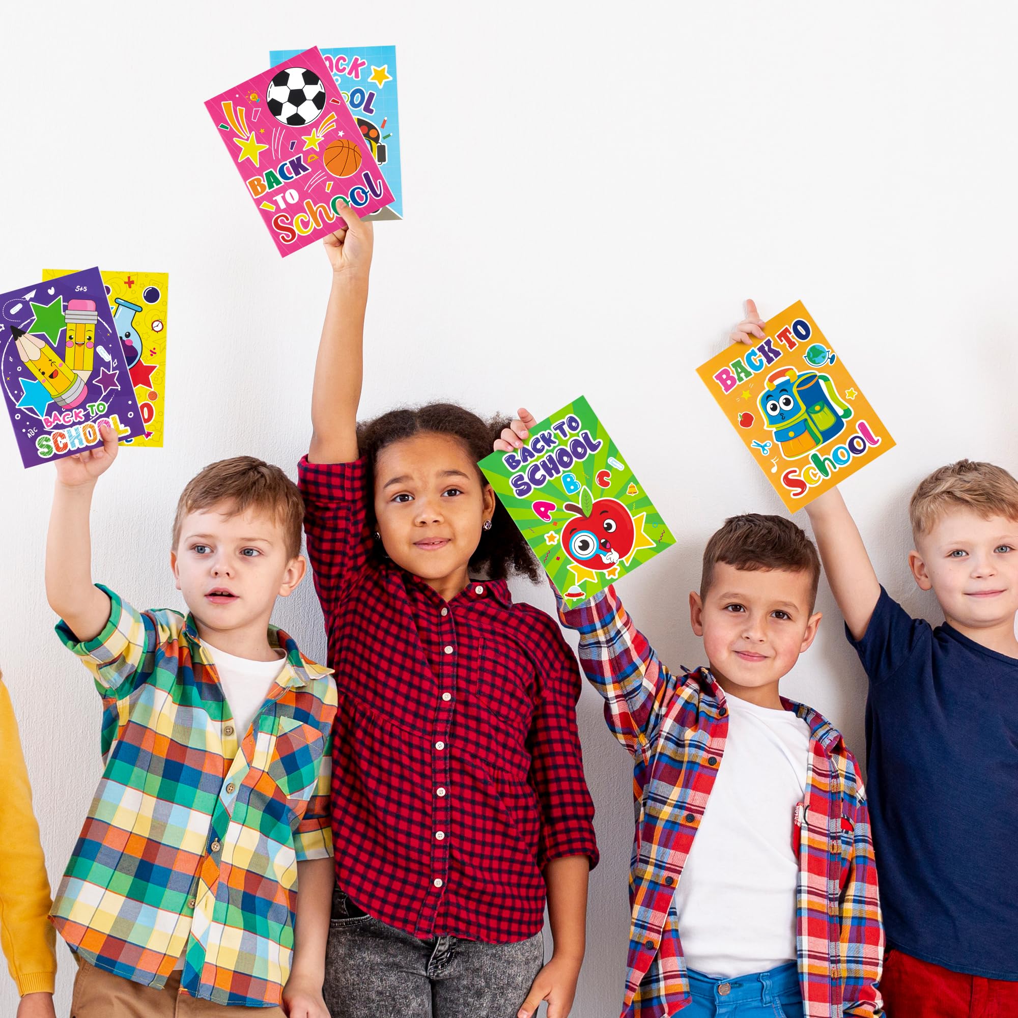 24Pcs Back to School Coloring Books for Kids - DIY First Day of School Activity with Cute Patterns, Pencil & Schoolbag Designs | Classroom Rewards, Party Favors & Art Supplies | Perfect for School Gifts, Birthday Parties & Creative Learning Activities