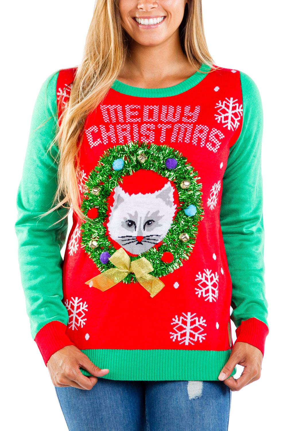 Funny Ugly Christmas Sweaters for Women - Interactive Games & Surprises - Holiday Party Outfits for Xmas, Office Parties & Family Gatherings
