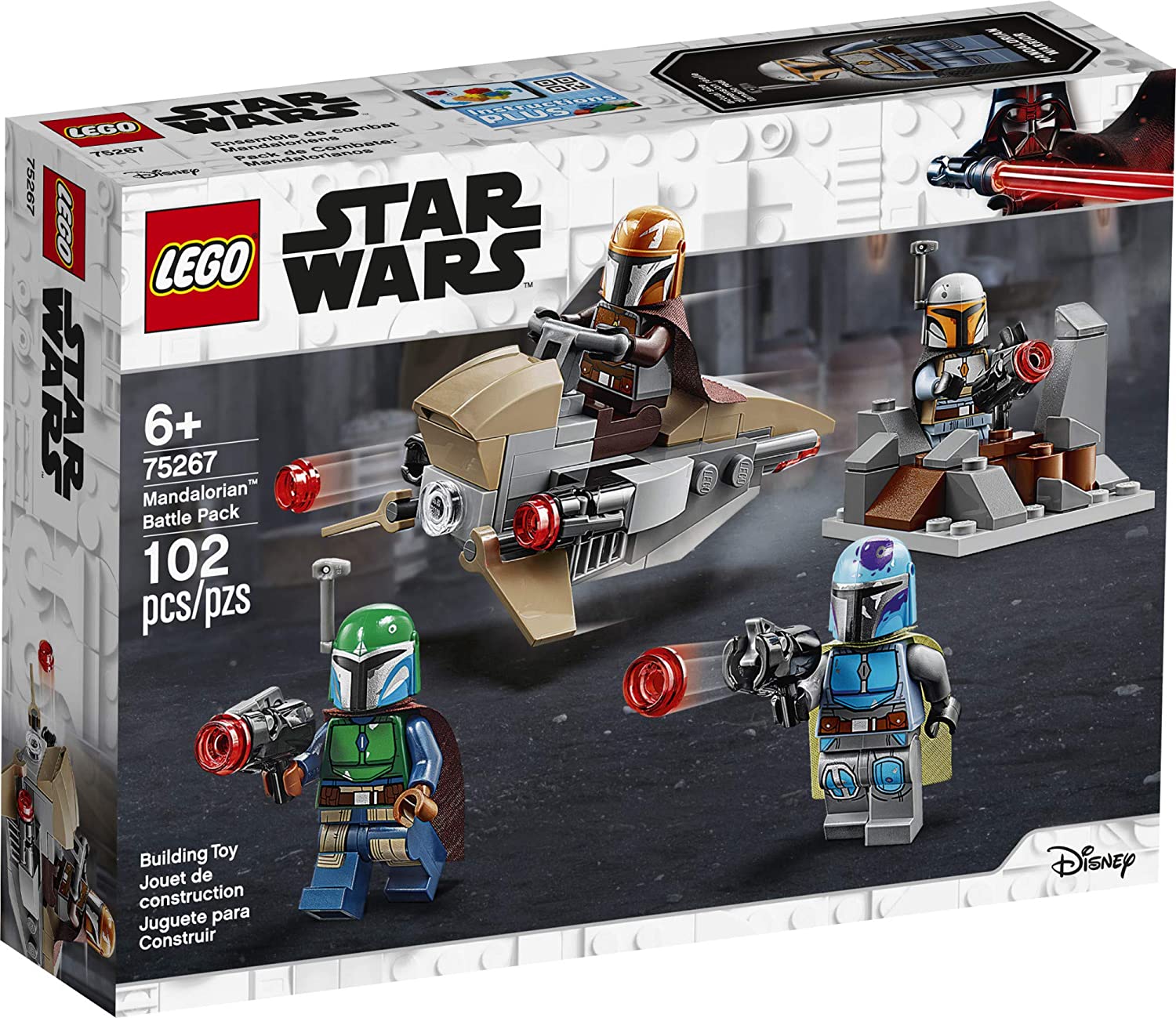 LEGO Star Wars Mandalorian Battle Pack 75267 Building Toy Set - Perfect for Kids' Birthday Gifts & Star Wars Collectors Display