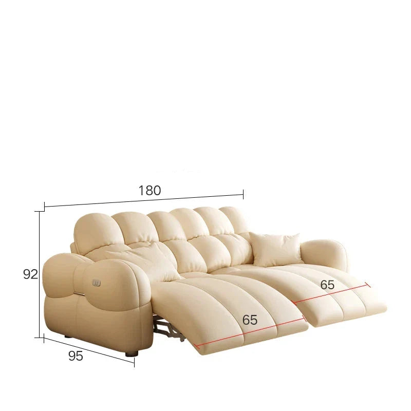 Cloud Lazy Puff Extendable Large Sofa - Ultra Comfortable Modern Luxury Sectional Couch for Living Room, Bedroom & Home Theater | Perfect for Relaxing, Lounging & Movie Nights