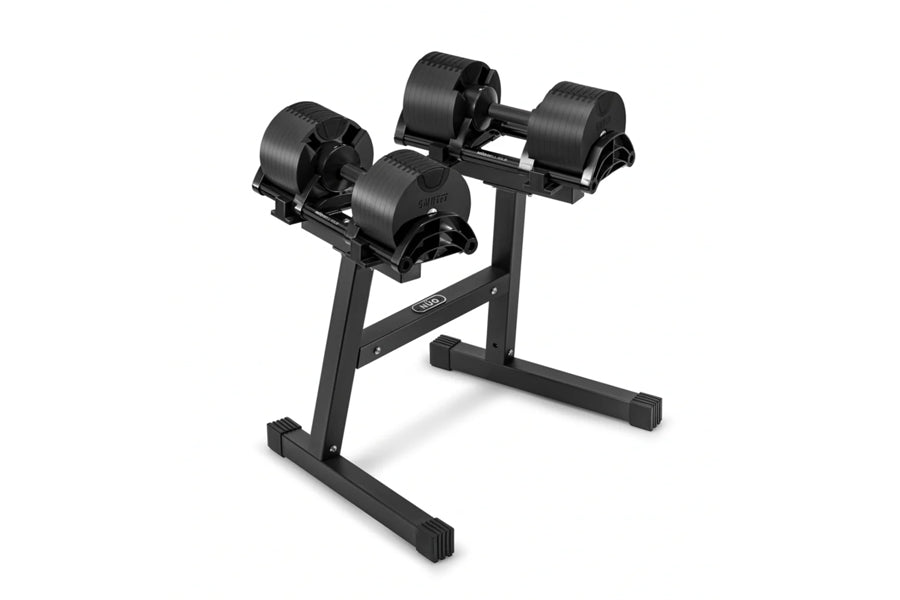 Adjustable Dumbbell Stand for Home Gym - NÜOBELL Double Legged Weight Rack for Strength Training & Fitness Workouts - Perfect for Small Spaces & Compact Home Workouts