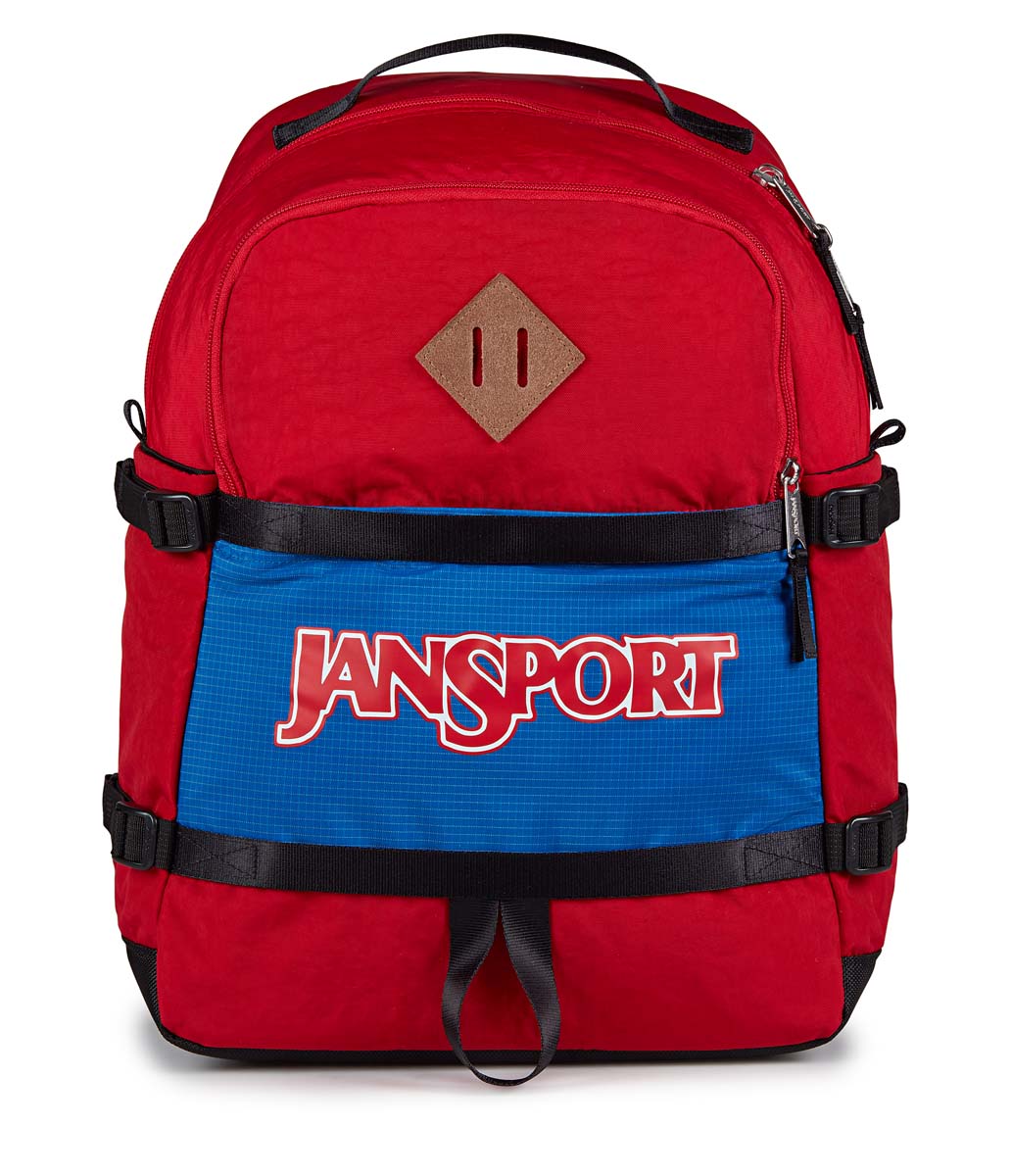 JanSport Small Seattle Backpack - Lightweight Durable School & Travel Daypack for Students & Commuters - Perfect for College, Hiking & Everyday Use (Red Tape)