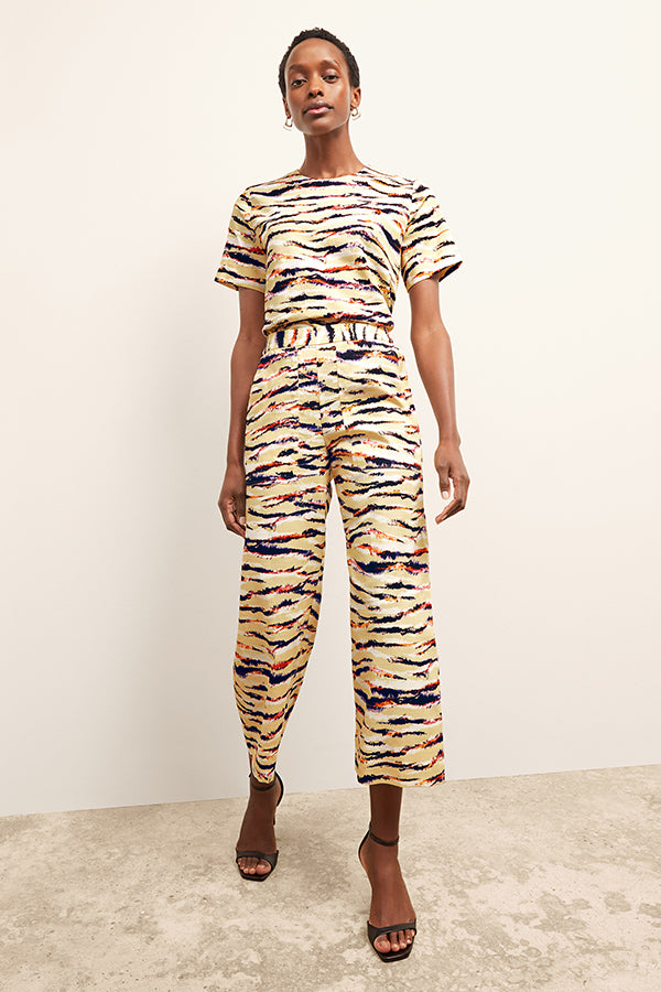 Madelyn Pants - Airy Cotton Savannah Print Women's Casual Pants for Summer | Perfect for Beach, Vacation & Everyday Wear