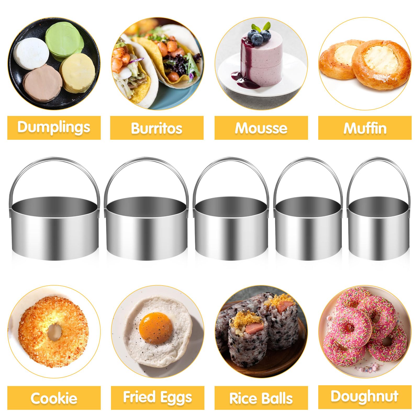 9-Piece Pastry Cutter Set - Stainless Steel Dough Blender, Silicone Baking Mat, Cookie Cutters & Baking Tools Kit for Perfect Pies, Biscuits & Pastries | Ideal for Home Bakers & Professional Kitchens