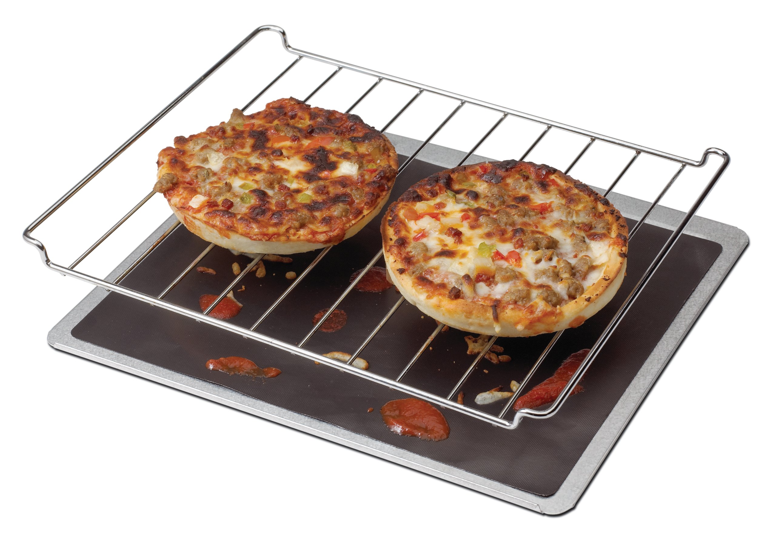 Nonstick Toaster Oven Liner 11-inch by Chef's Planet - Black Baking Sheet for Easy Cleanup | Perfect for Toaster Ovens, Air Fryers & Countertop Cooking