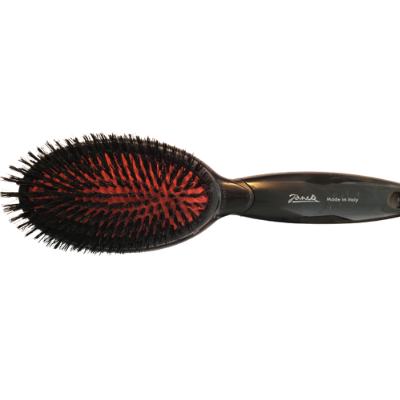 Janeke Pure Bristle Hair Brush - Large Detangling Brush for Thick Hair | Perfect for Daily Styling & Smoothing at Home or Salon