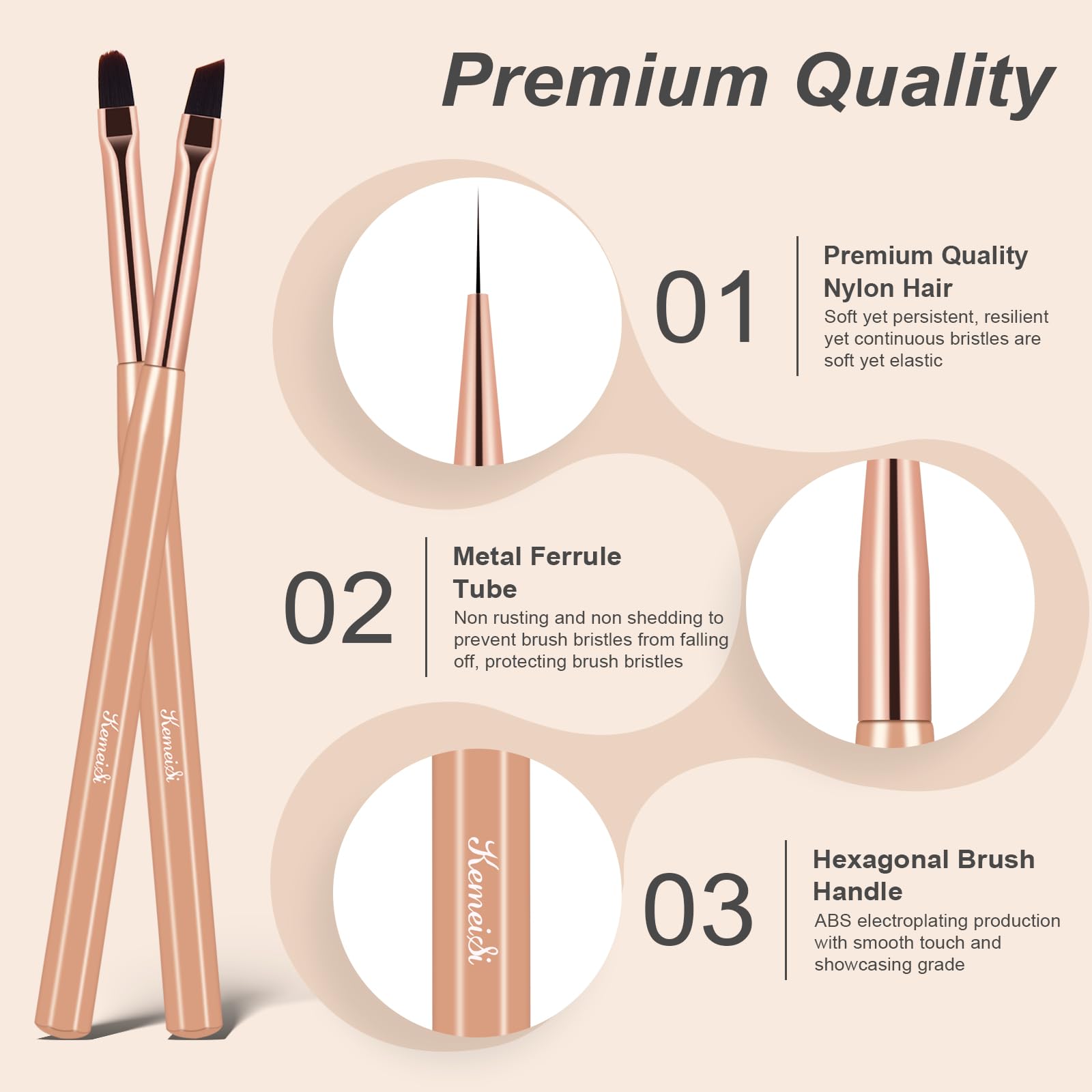 6Pcs Professional Nail Art Brush Set - Nail Liner, Ombre, Gel Polish Painting Brushes for DIY & Salon Nail Designs | Perfect for Home Manicures & Professional Nail Artistry