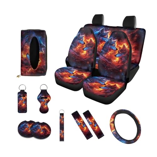Wolf Galaxy Red Blue