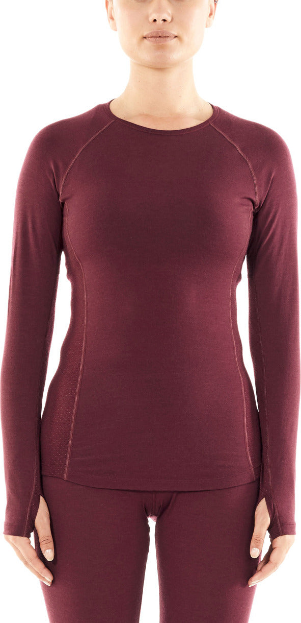 150 Zone Long Sleeve Crewneck Thermal Shirt for Women - Warm Winter Base Layer for Hiking, Running & Outdoor Activities