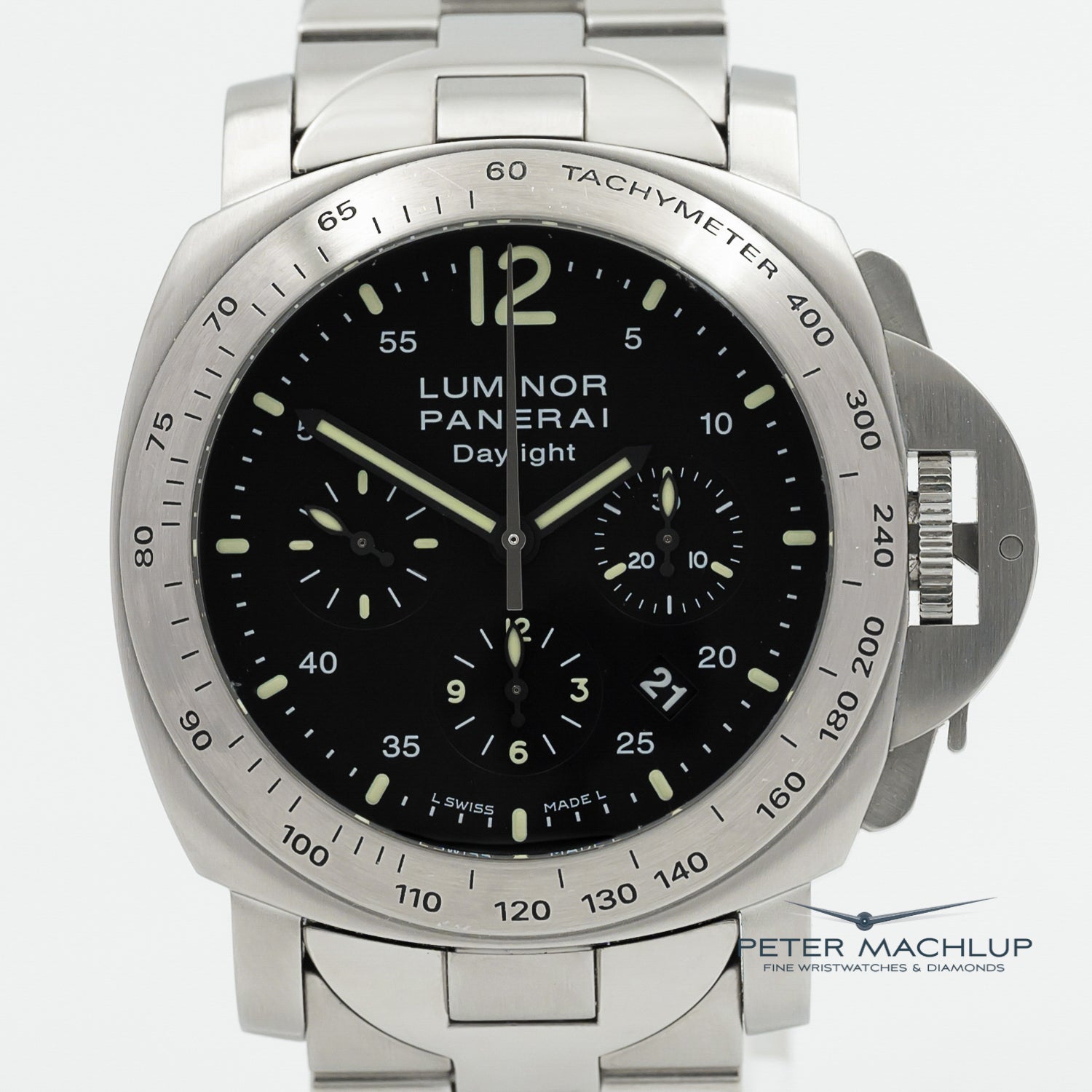 Panerai Luminor 44mm Daylight Chronograph Men's Watch - Luxury Automatic Diver Timepiece for Business, Diving & Special Occasions