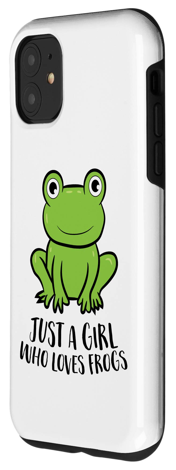 Funny Frog Lovers iPhone 11 Case - Cute Frog Girl Design with 'I Just Really Like Frogs' Quote - Perfect Gift for Amphibian Enthusiasts & Nature Lovers - Great for Daily Use, Work, School, and Outdoor Adventures