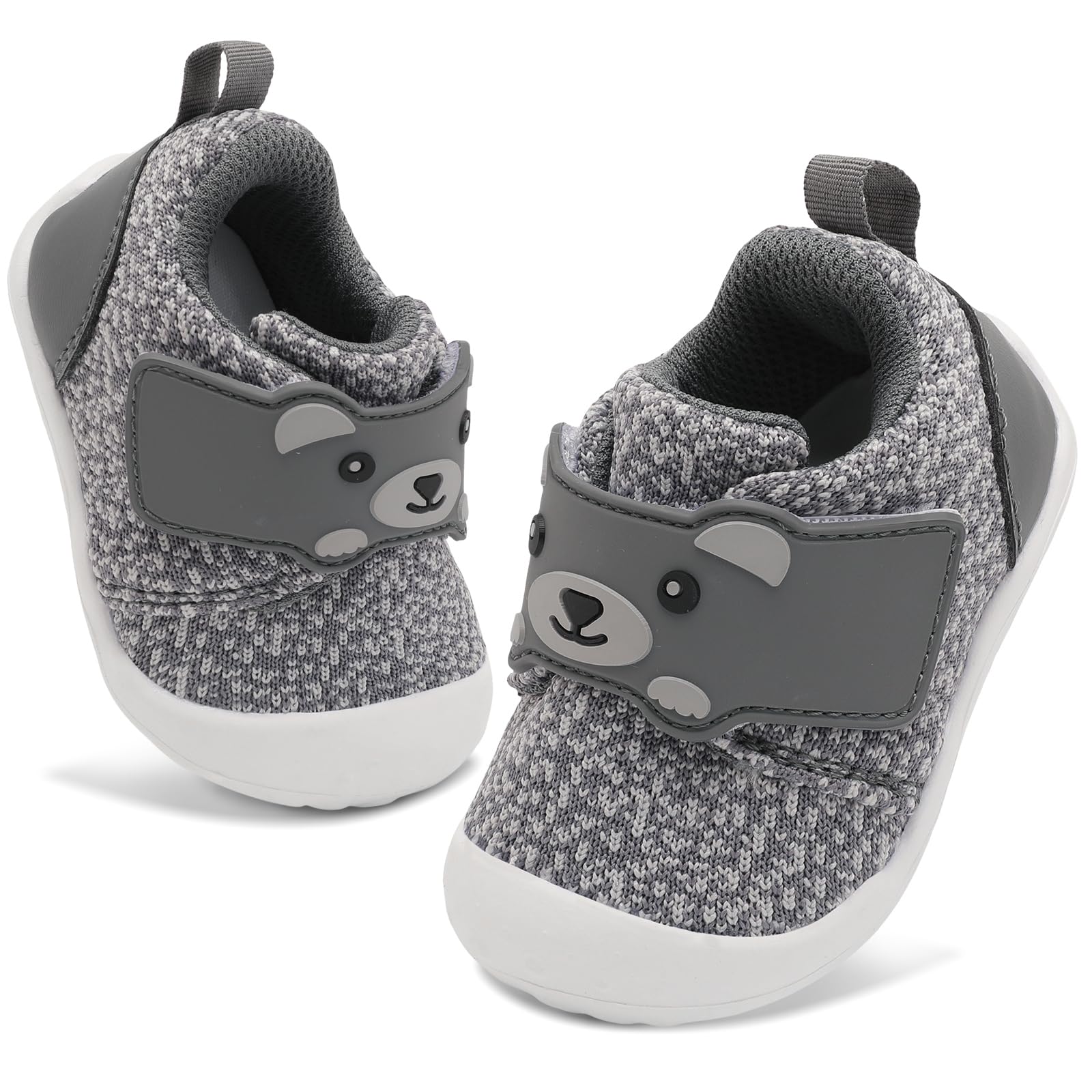 FEETCITY Baby Walking Shoes - Wide Infant Sneakers for Boys & Girls | Breathable Barefoot Toddler Shoes | Slip-On Crib Shoes for First Steps & Playtime