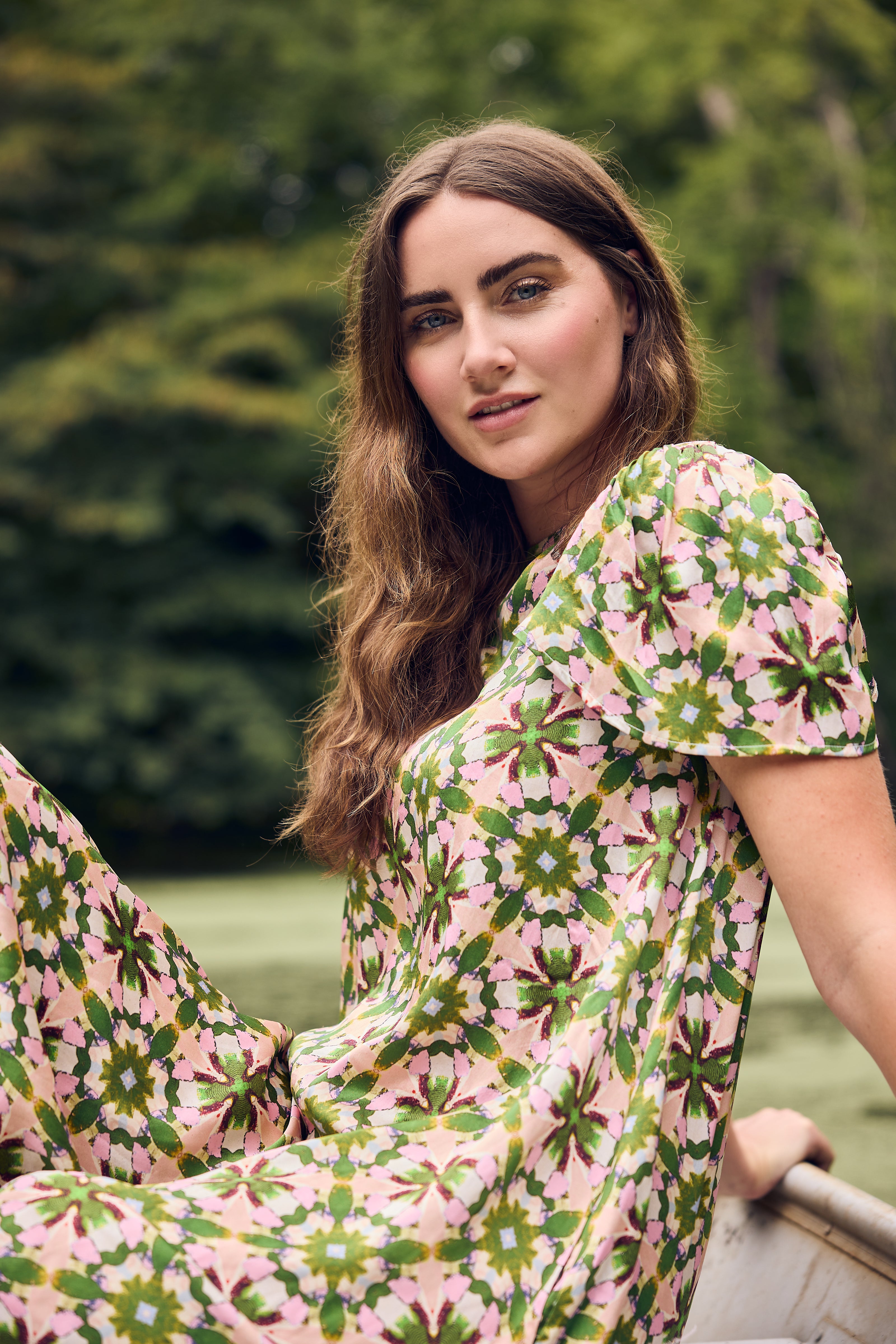 Georgia Dress Sugarplum - Elegant Floral Summer Dress for Women | Perfect for Weddings, Parties & Casual Outings