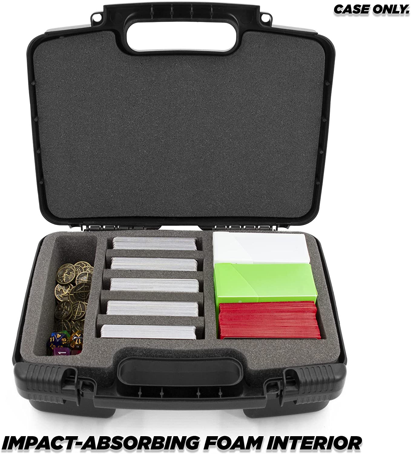 CASEMATIX 960-Card Trading Card Case - Hard Shell Card Game Organizer with 8 Dividers & Accessory Storage - Perfect for MTG, Pokemon & Sports Card Collection Protection