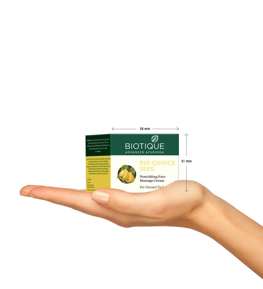Biotique Bio Quince Seed Nourishing Face Massage Cream for Normal to Dry Skin 50g & Dandelion Visibly Ageless Serum 40ml - Hydrating Skincare Set for Daily Moisturizing and Anti-Aging Routine