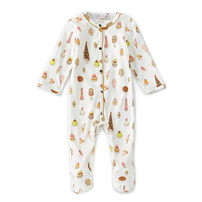Atelier Choux Classic Playsuit Sweetie Pie - Soft Organic Cotton Baby Romper for Girls & Boys - Perfect for Playdates, Nursery & Photo Shoots