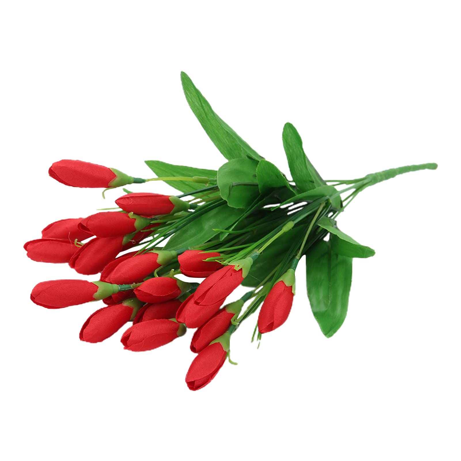 Kangqi Artificial Tulip Flowers - Realistic 21-Head Bouquet, Vivid & Colorfast Fake Flowers for Wedding Decor, Home Decor, and Gifts | Perfect for Centerpieces, Party Favors & DIY Arrangements