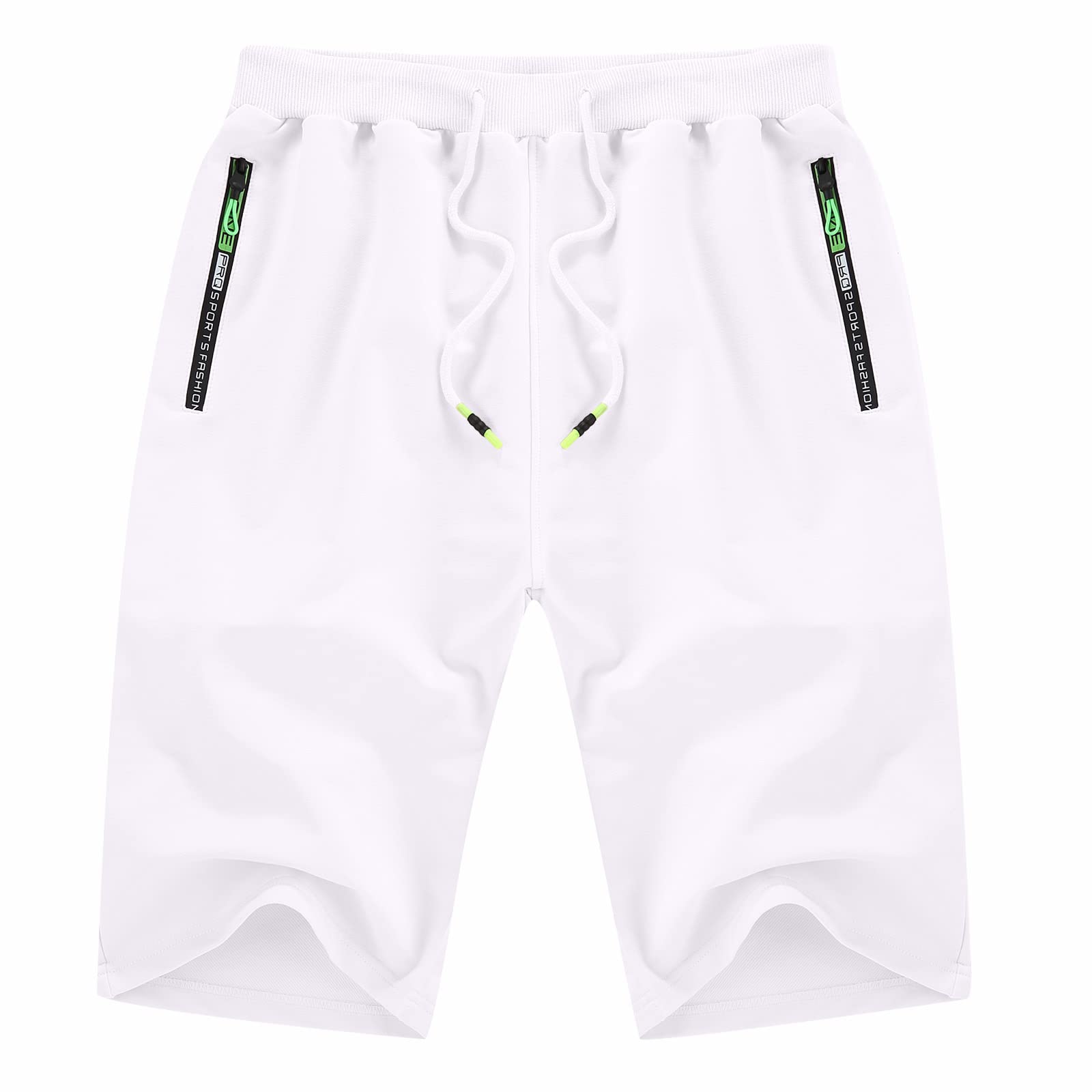 **Men's Casual Summer Shorts - Classic Fit with Drawstring & Elastic Waist, Pockets - Perfect for Beach, Gym, and Outdoor Activities**